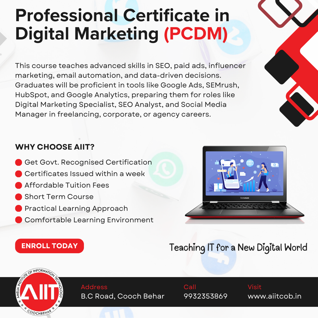 Professional Certificate in Digital Marketing (PCDM)