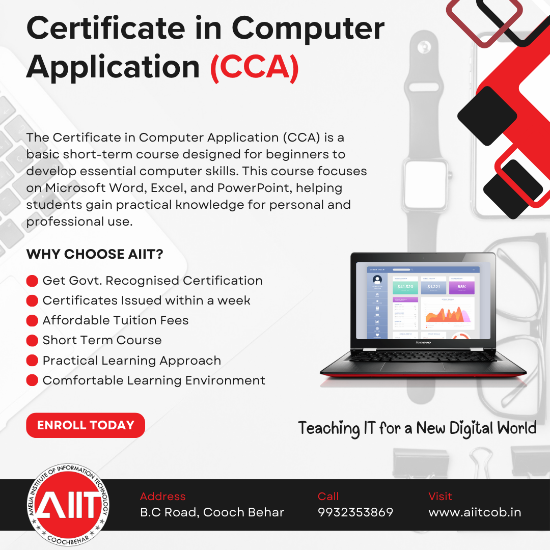 Certificate in Computer Application (CCA)