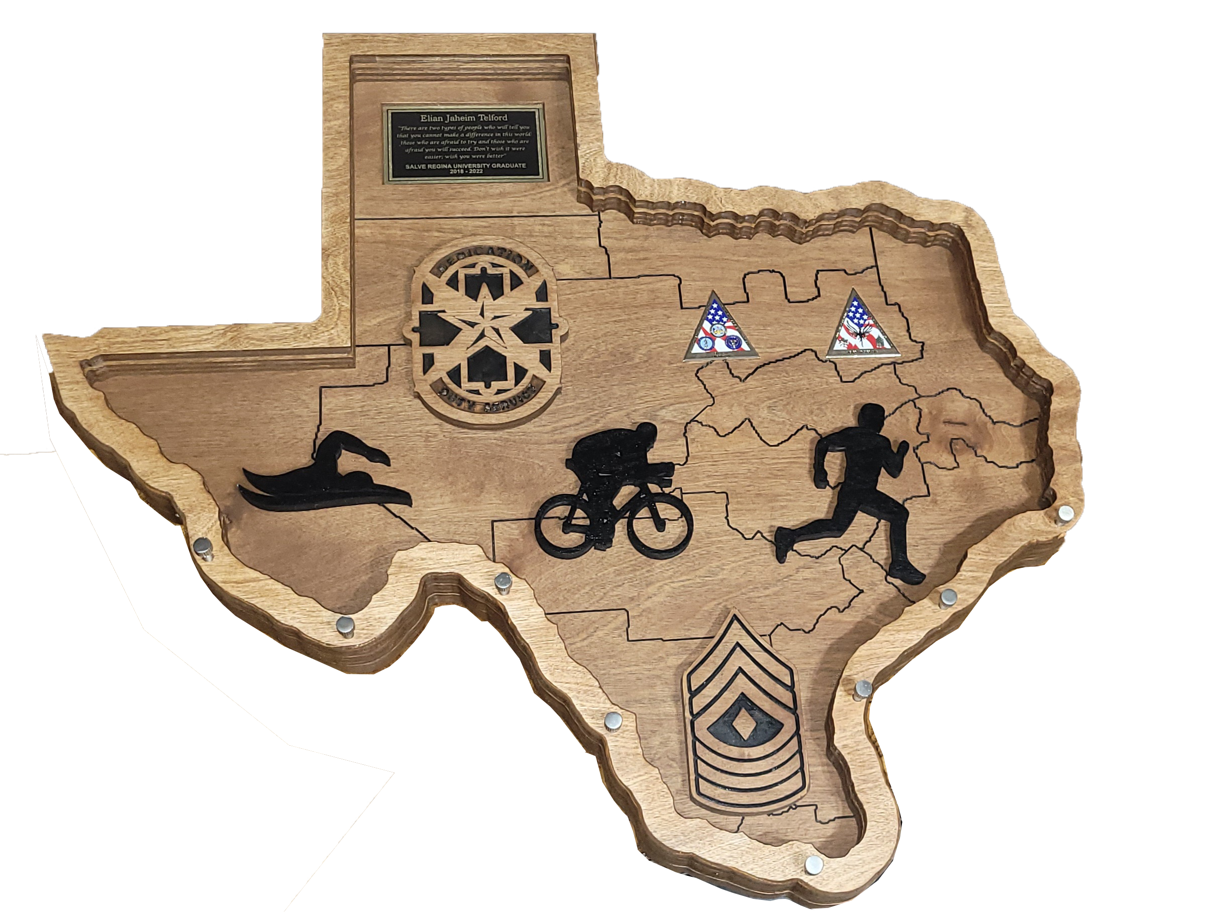 TEXAS SHAPED TRIATHLON CASE