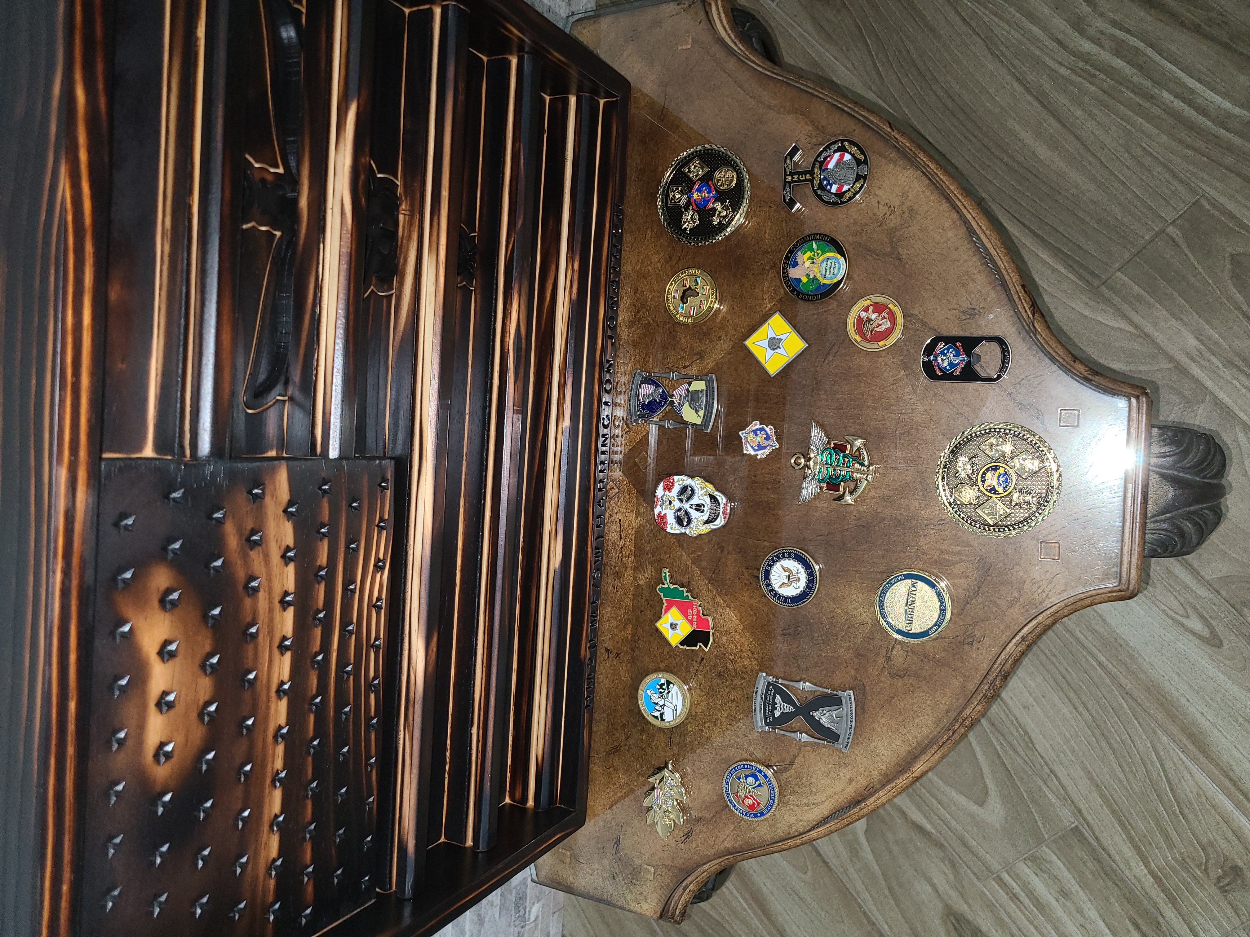 CHALLENGE COIN DISPLAY RACK
