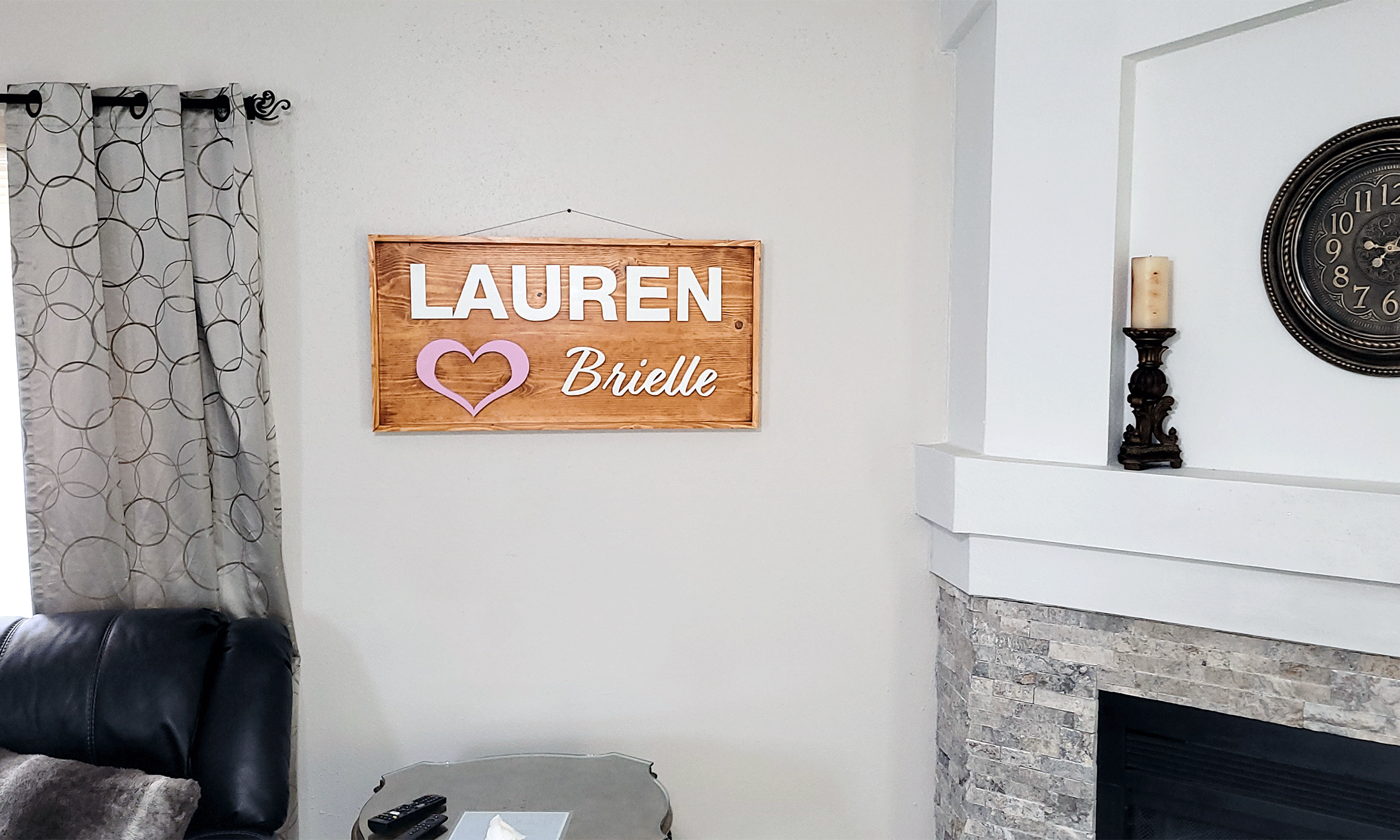 3D RUSTIC NAME SIGN