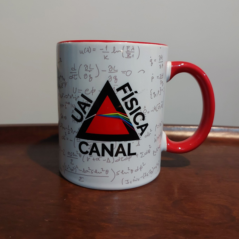 Caneca Uai Física vermelha