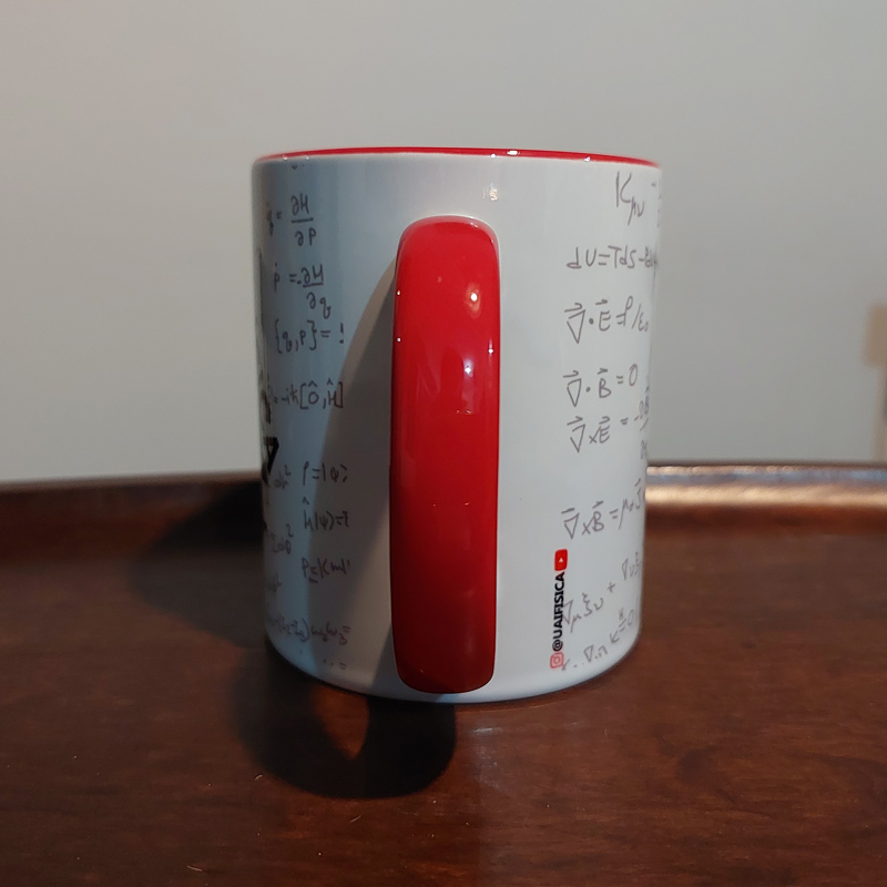 Caneca Uai Física vermelha