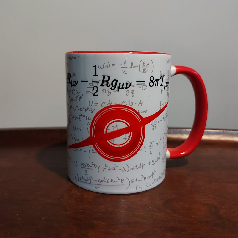 Caneca Buraco Negro vermelha