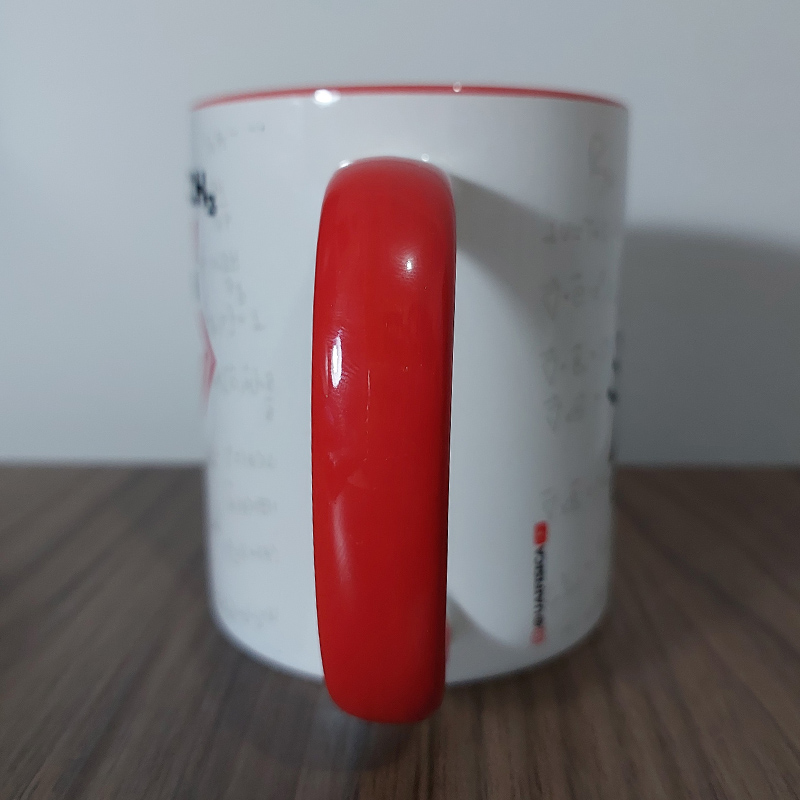 Caneca Cafeína vermelha