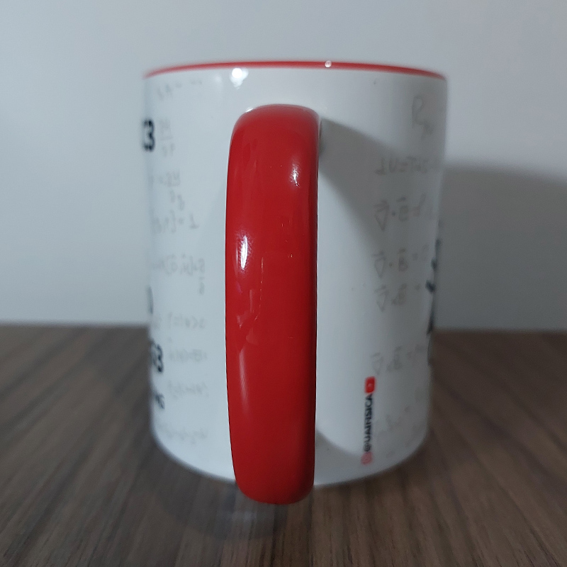Caneca frase Hawking vermelha