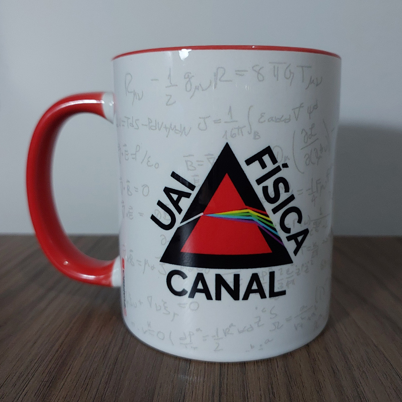 Caneca frase Hawking vermelha