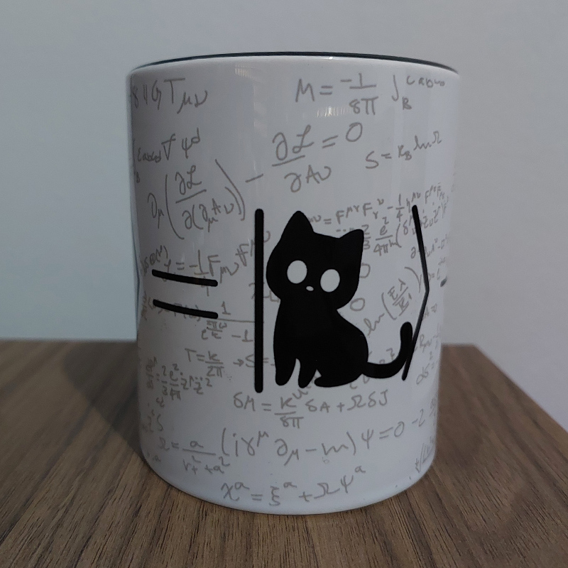 Caneca Gato de Schrödinger