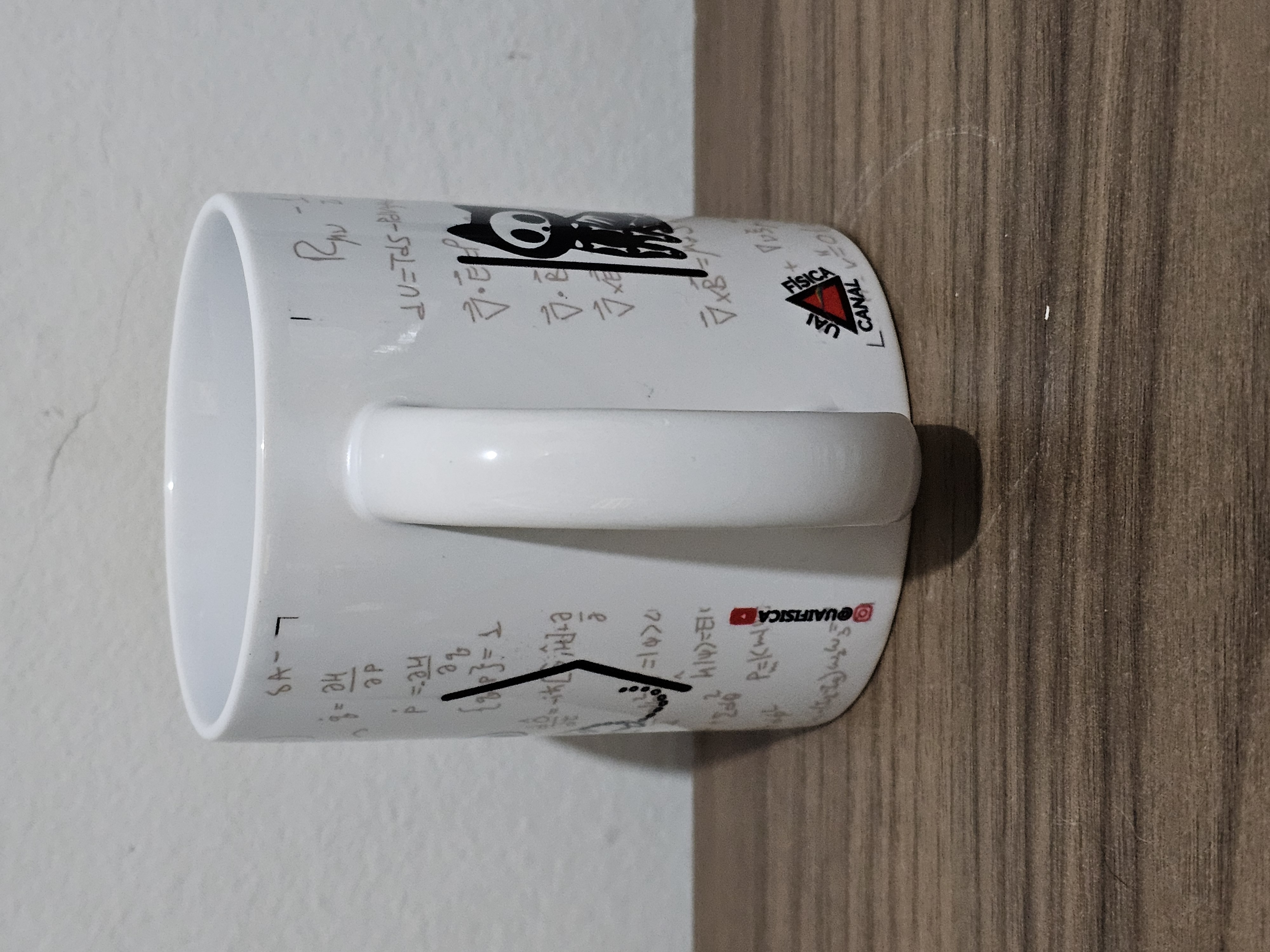 Caneca Gato de Schrödinger branca