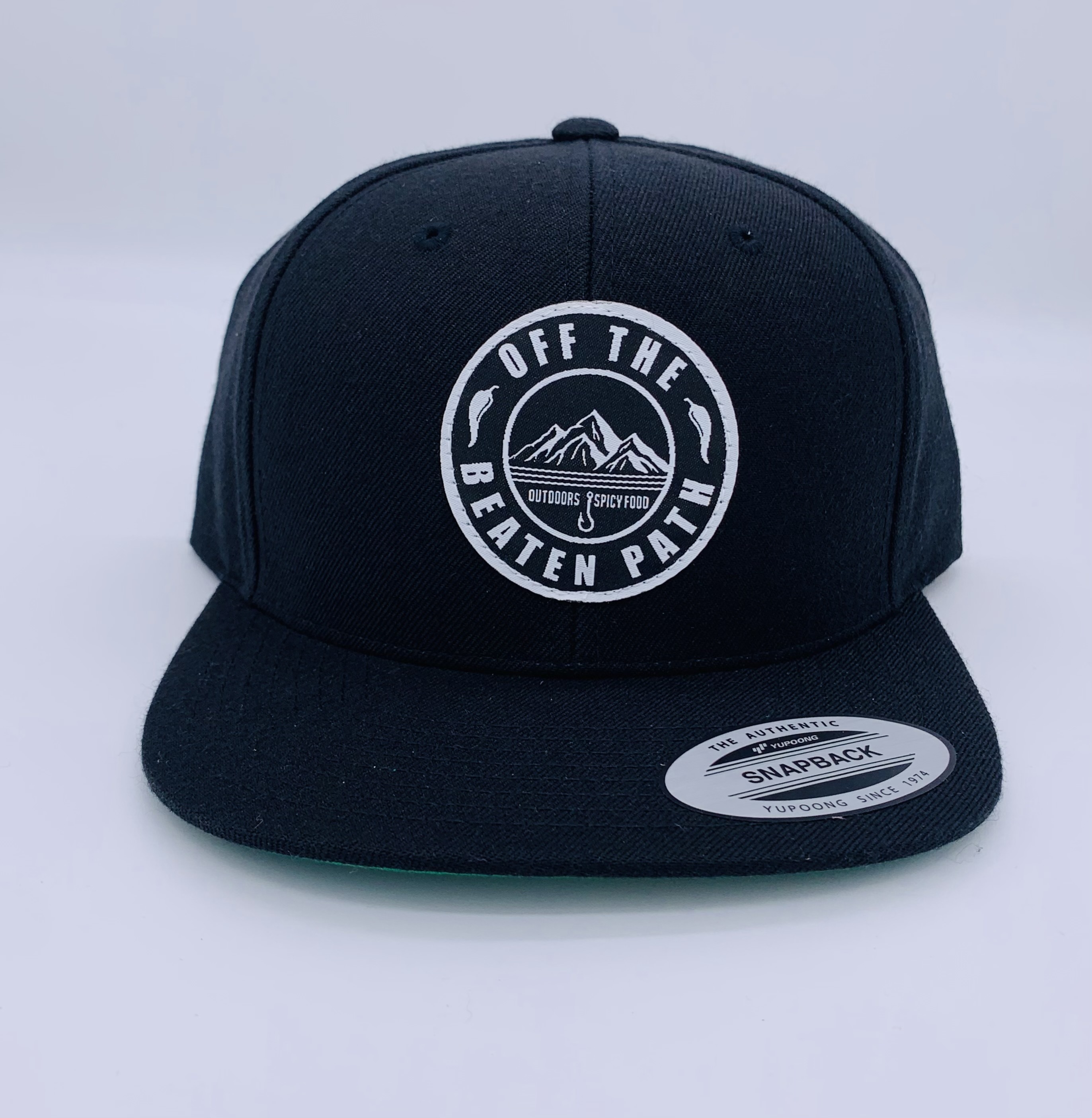 Black Flat Bill Snapback