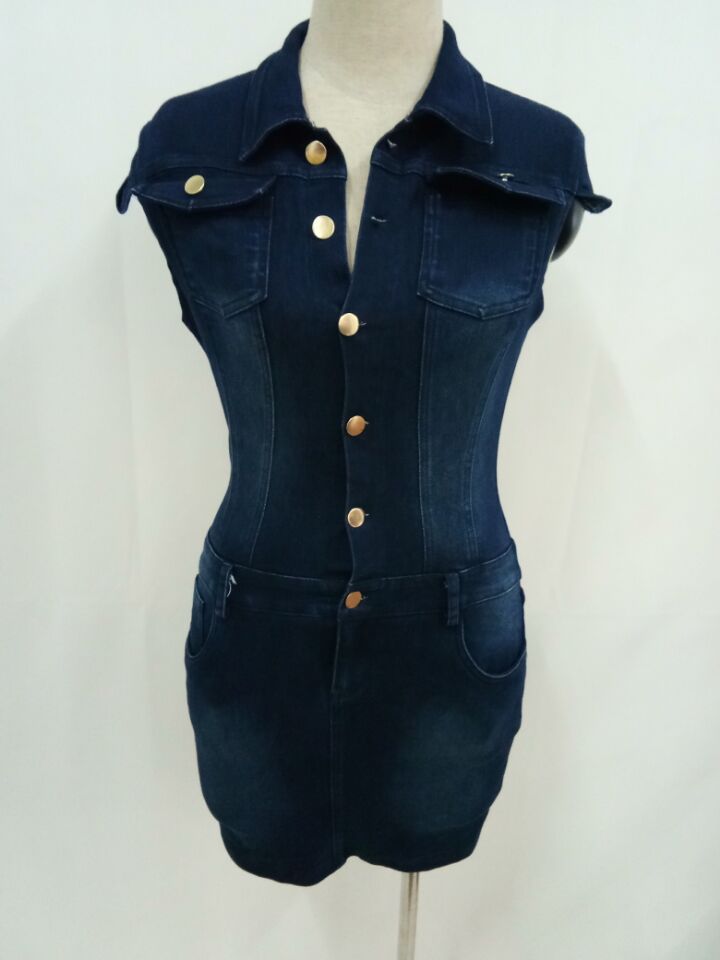 DENIM MINI DRESS