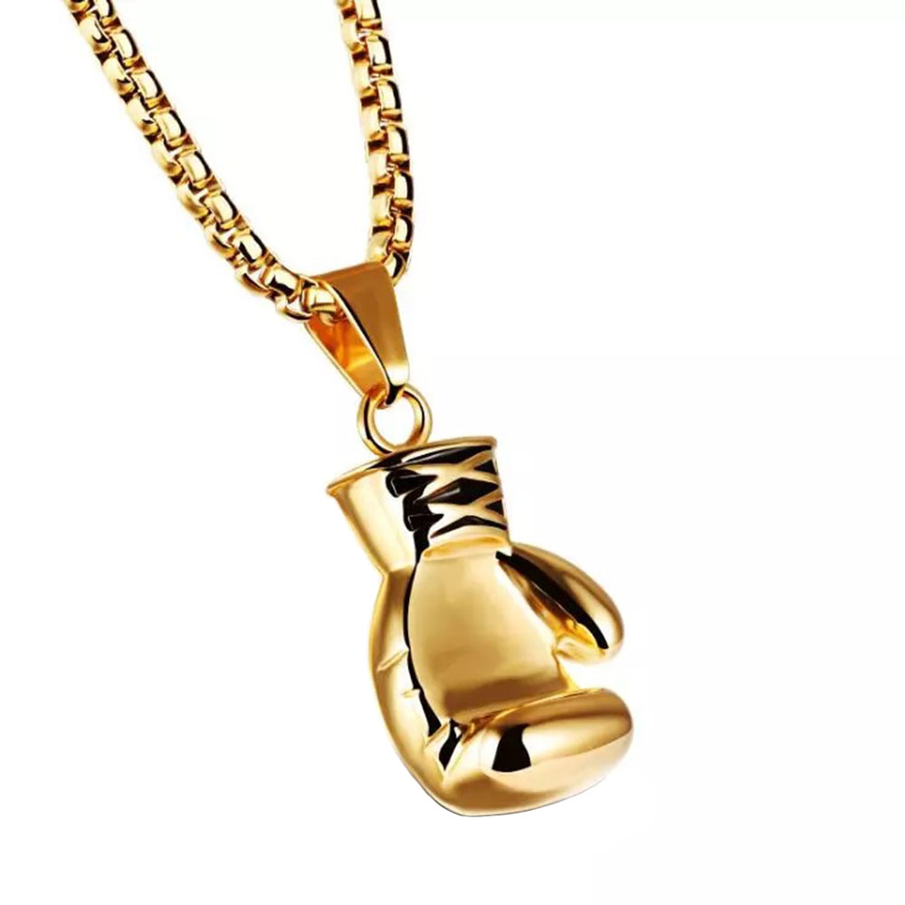 BOXING GLOVE PENDANT NECKLACE