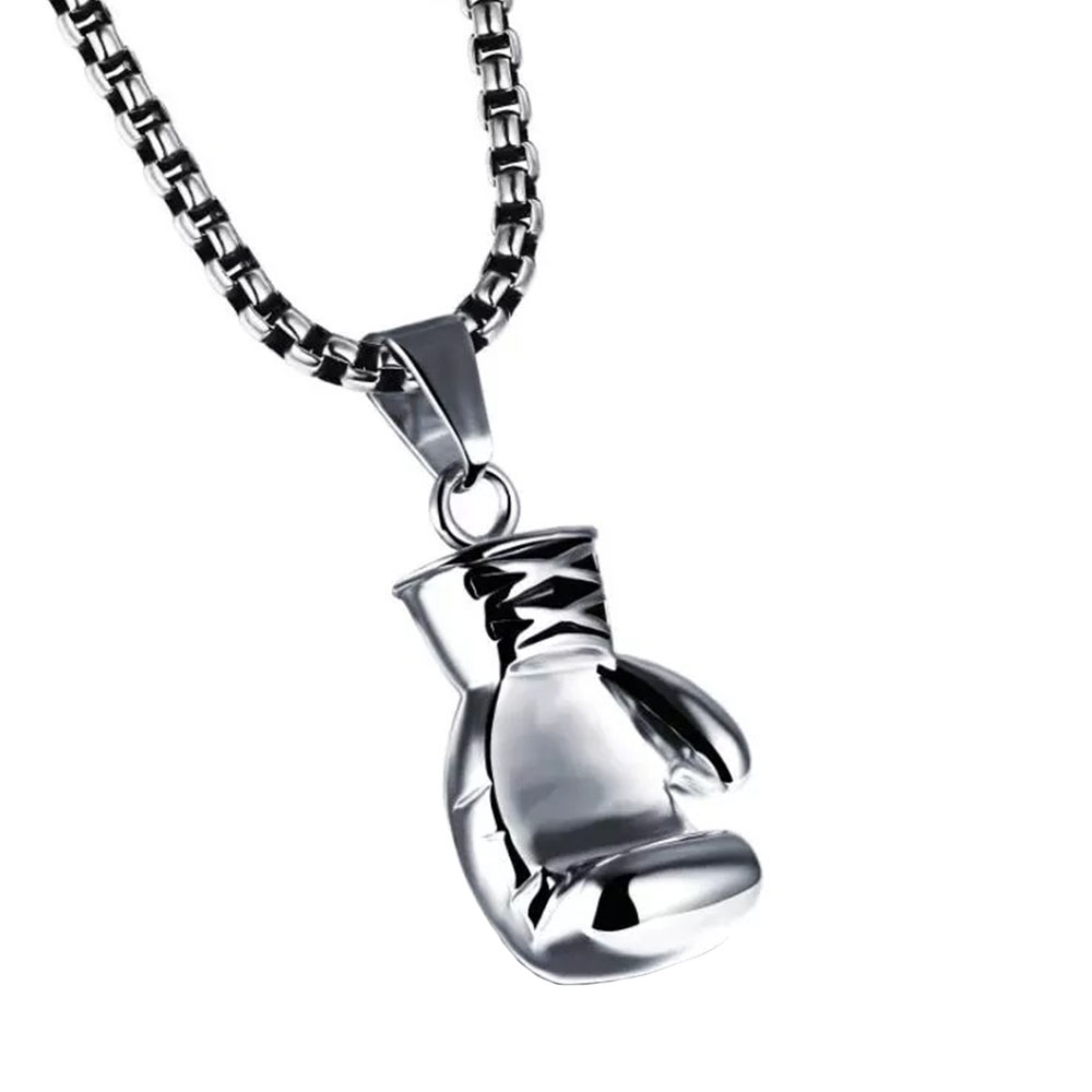 BOXING GLOVE PENDANT NECKLACE