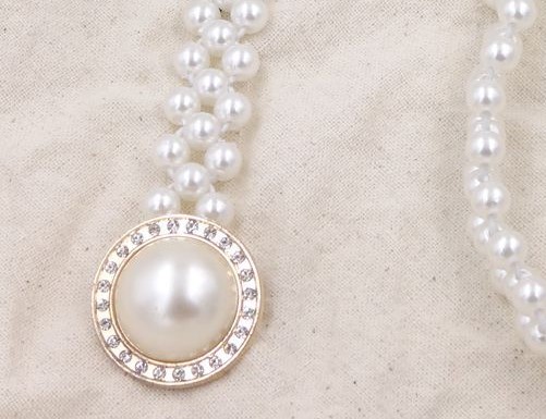 FAUX PEARL WAIST BELTS