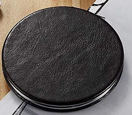 FAUX LEATHER COMPACT MIRROR