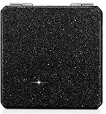 GLITTER LEATHER COMPACT MIRROR