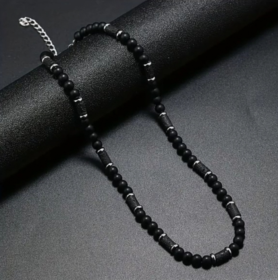 BOHEMIAN VOLCANIC STONE NECKLACE