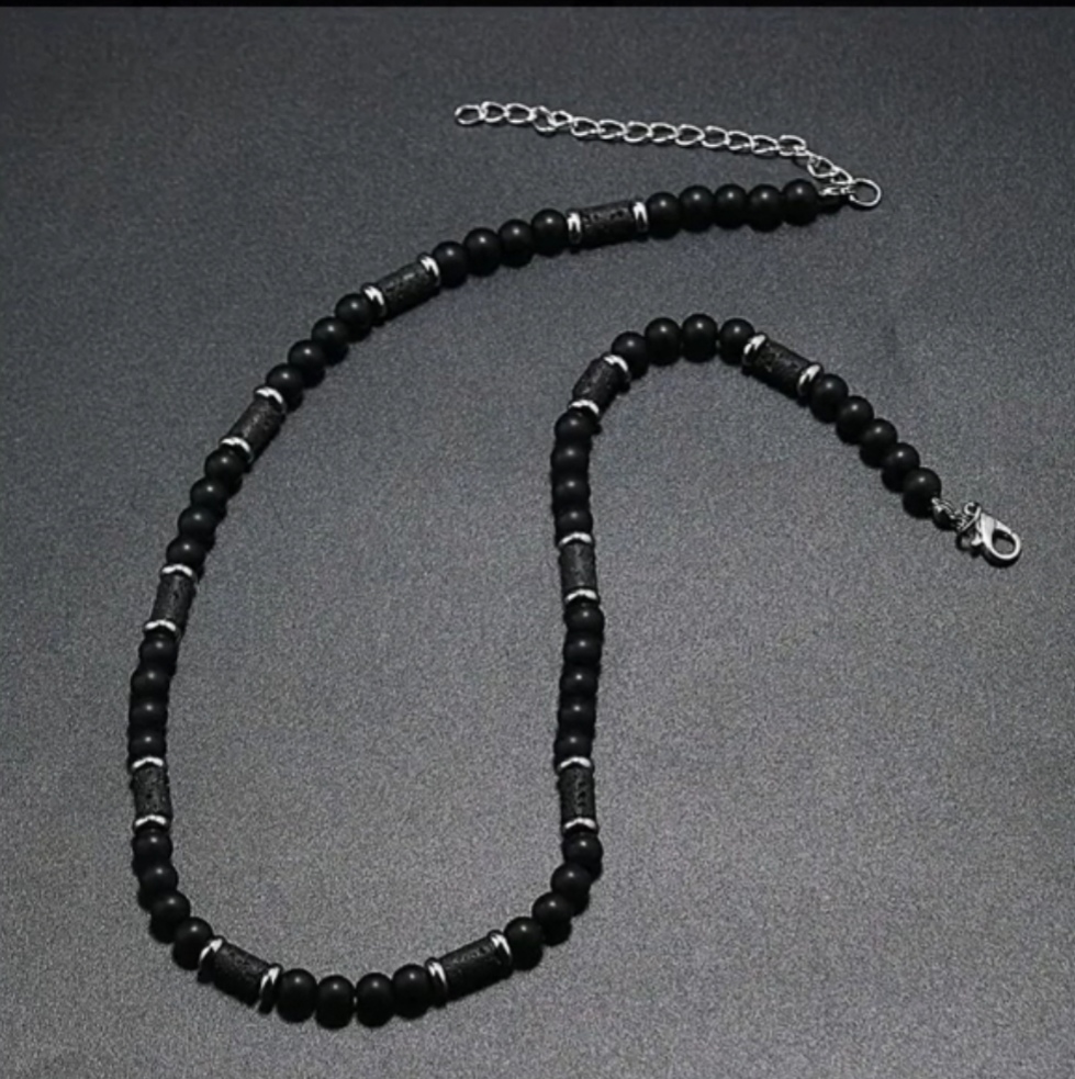 BOHEMIAN VOLCANIC STONE NECKLACE
