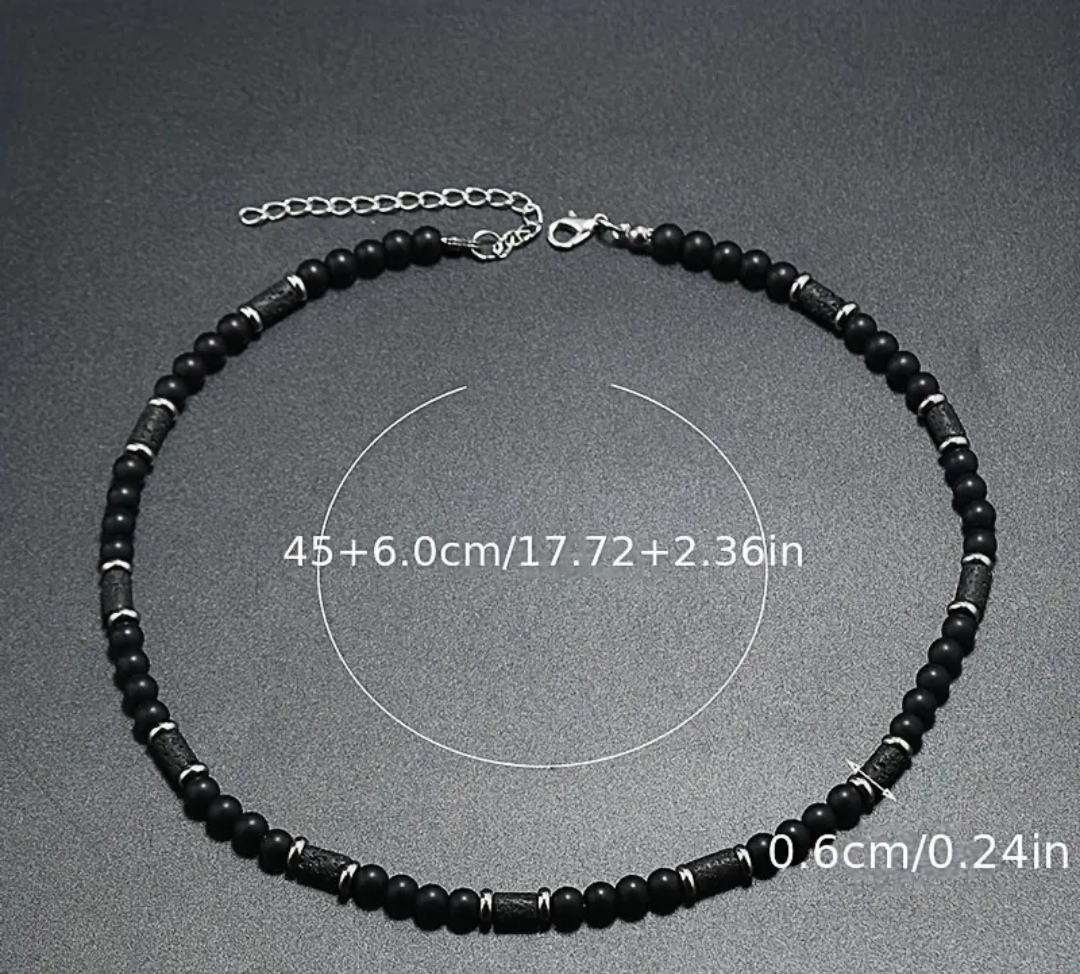 BOHEMIAN VOLCANIC STONE NECKLACE