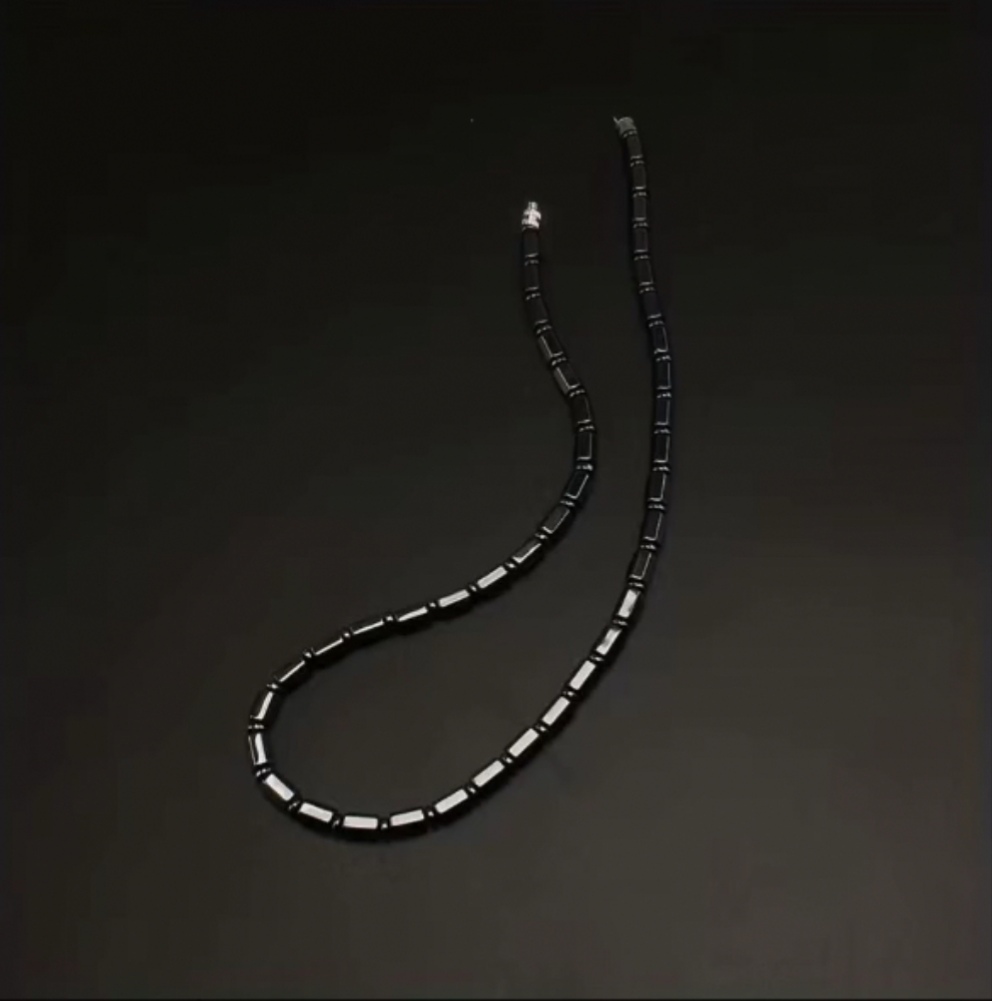 BLACK BAMBOO CHAIN NECKLACE