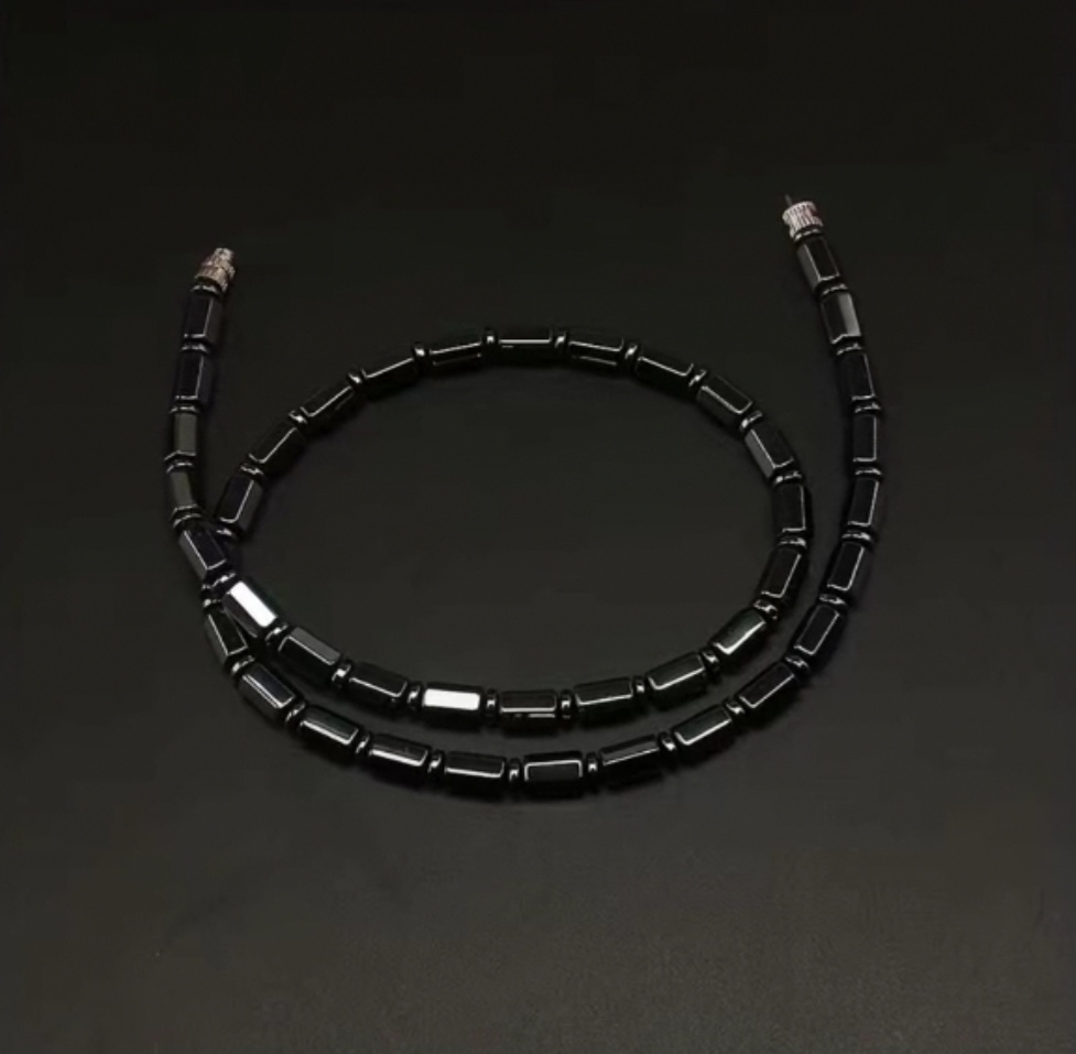 BLACK BAMBOO CHAIN NECKLACE