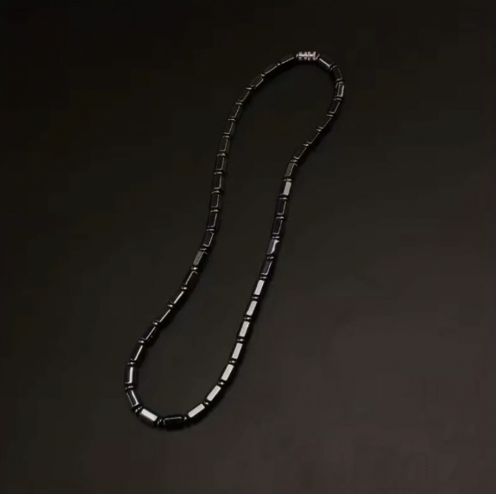 BLACK BAMBOO CHAIN NECKLACE