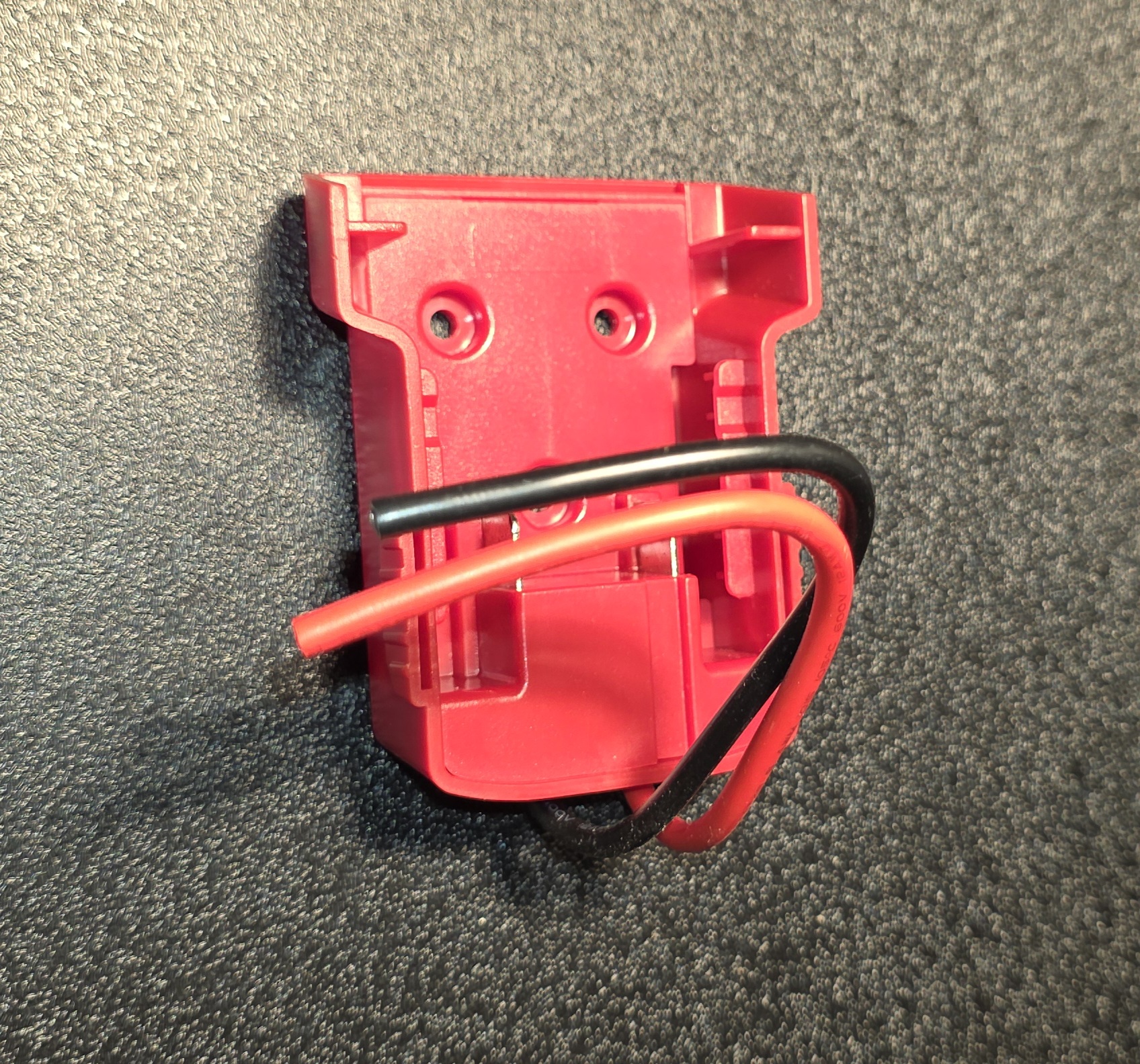 "Milw Red" 18v Li-ion Battery Adapter. Requires "Milw Red" 18v Battery Pack.