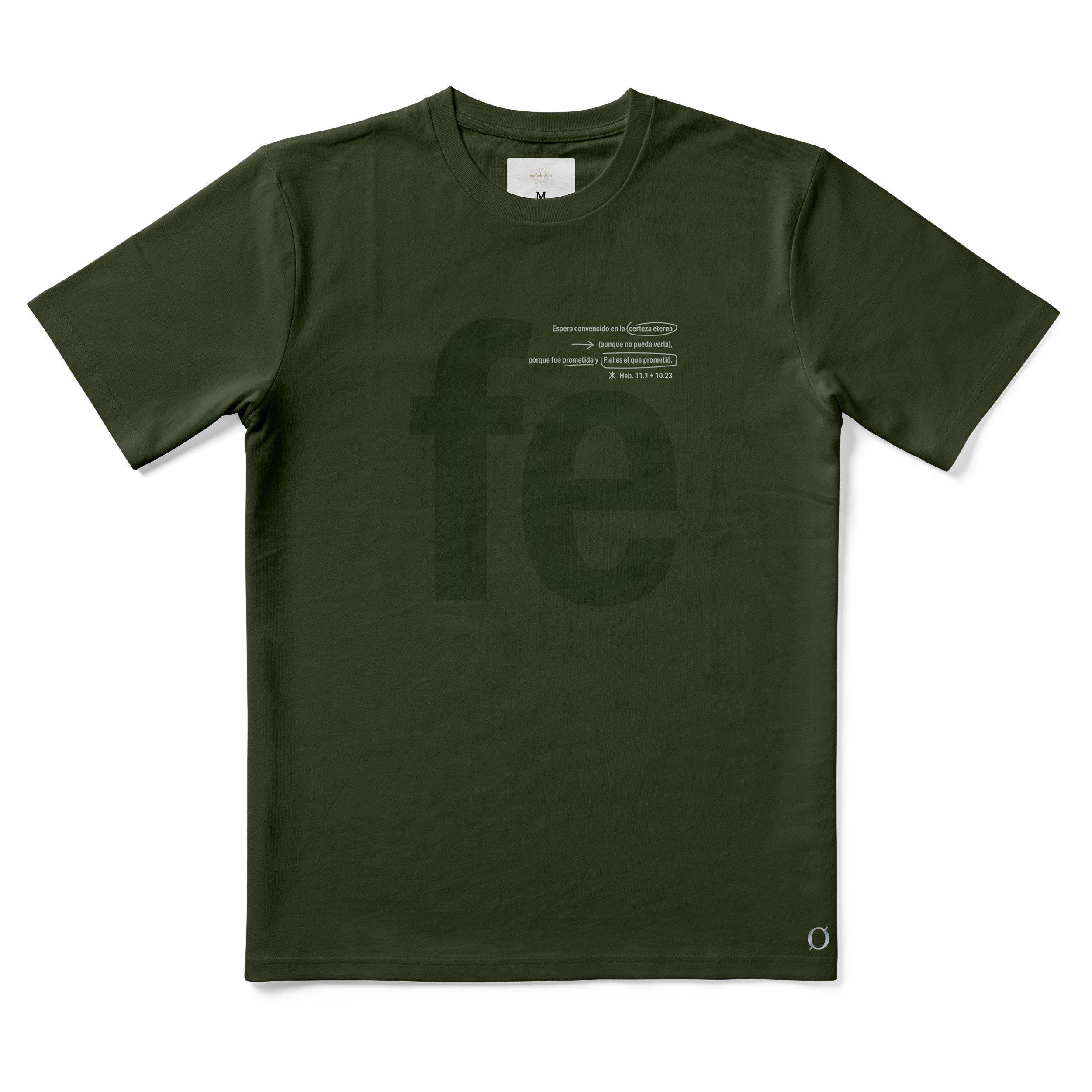 Remera "Fe" + Set completo de material de evangelismo