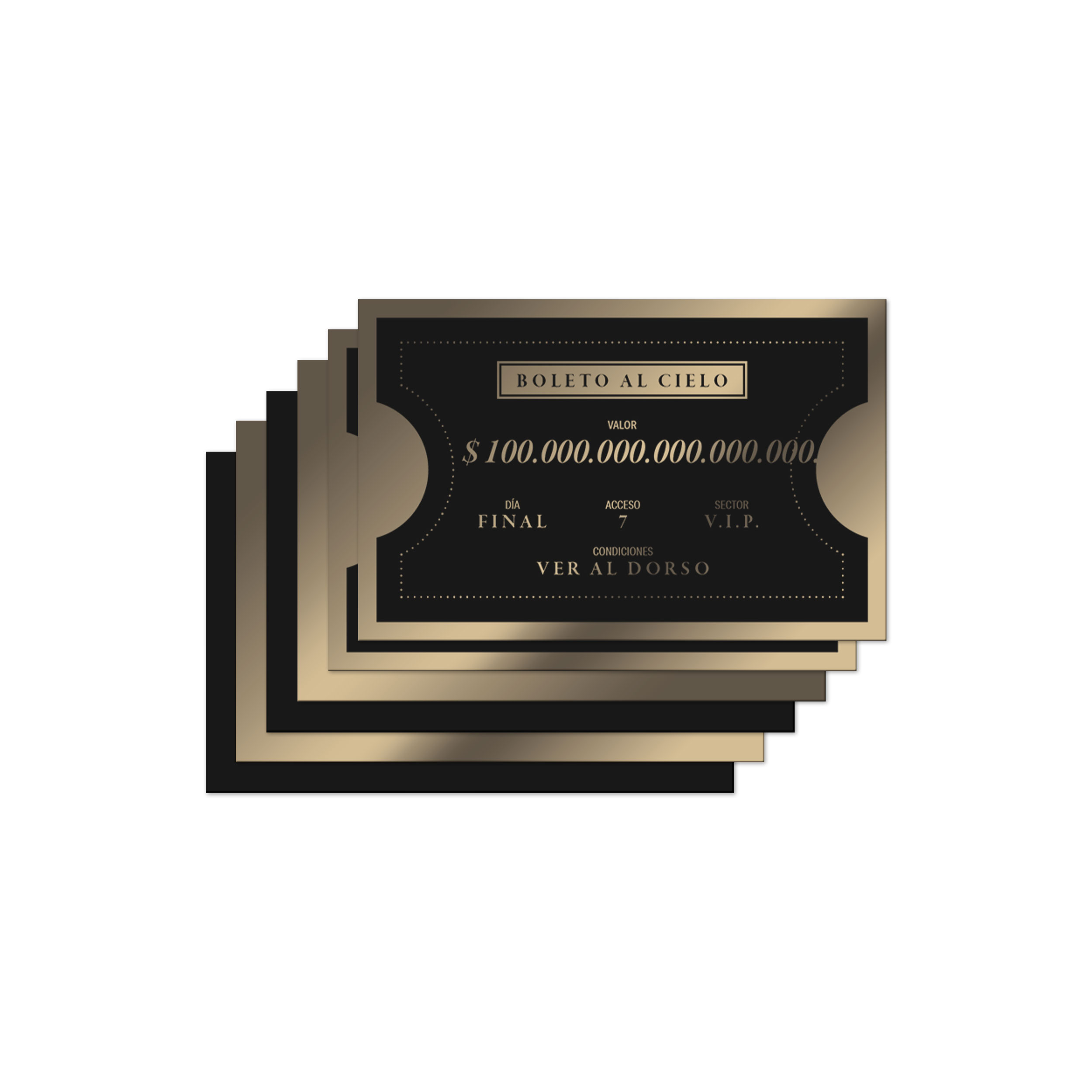 Tarjetas doradas — 15 u.