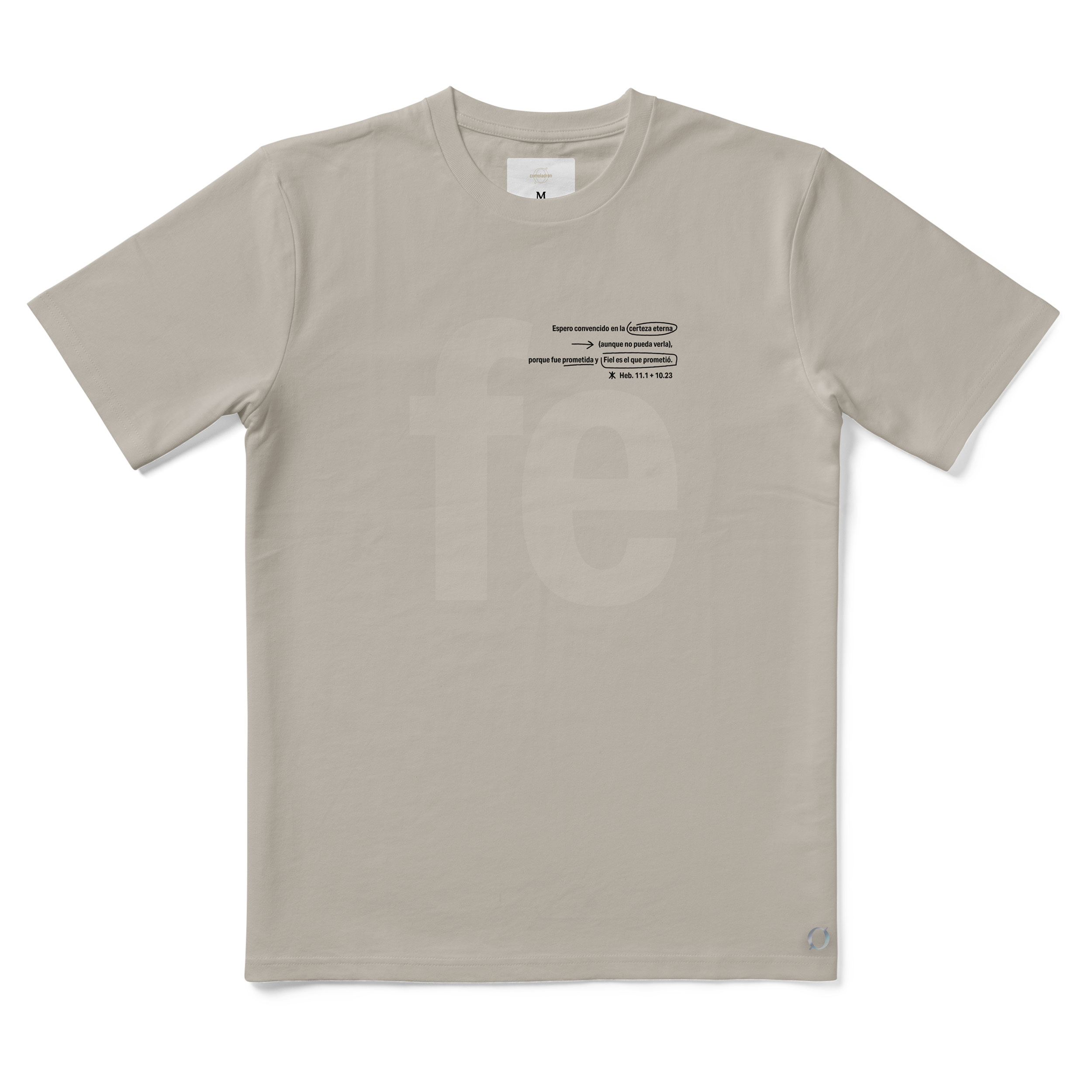 Remera "Fe" + Set completo de material de evangelismo