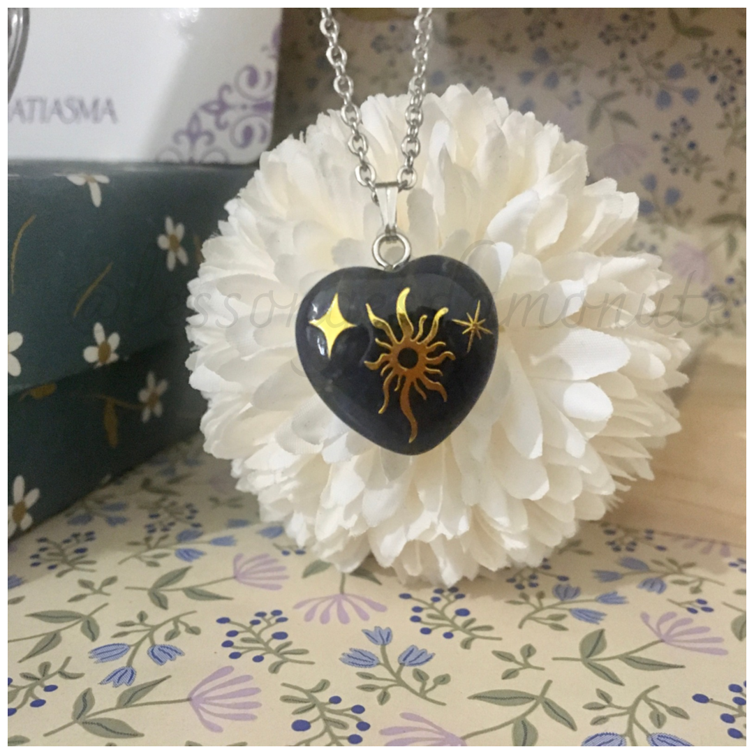Collier Cœur : sodalite