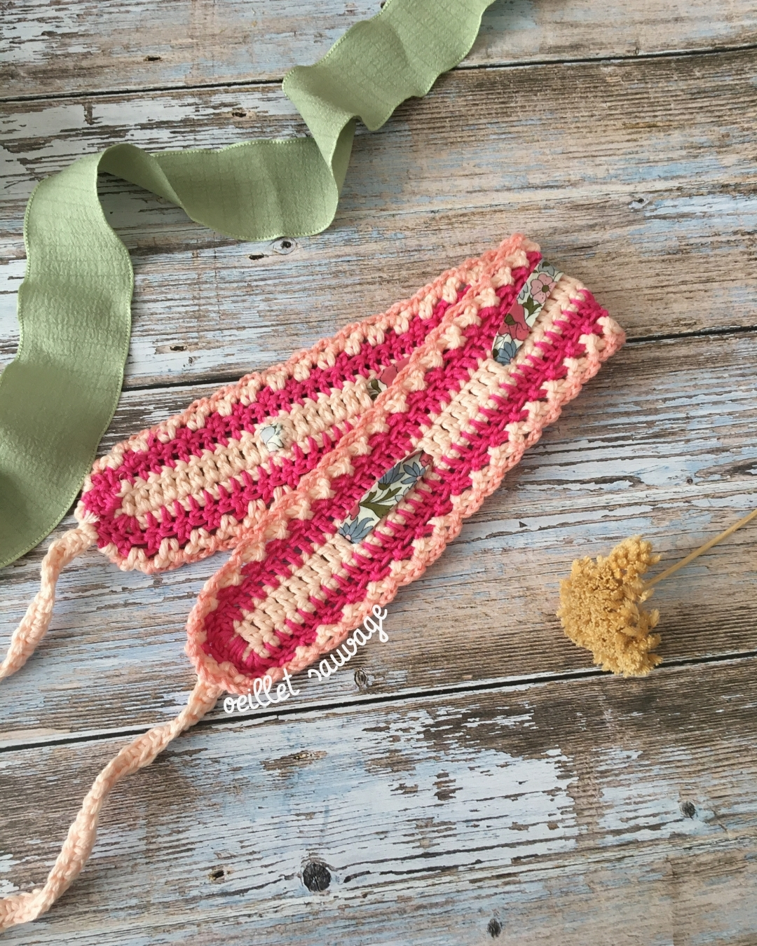 Bandeau cheveux : oeillet sauvage