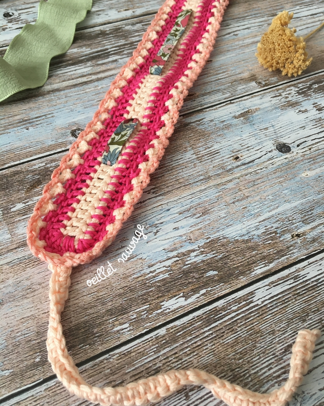 Bandeau cheveux : oeillet sauvage