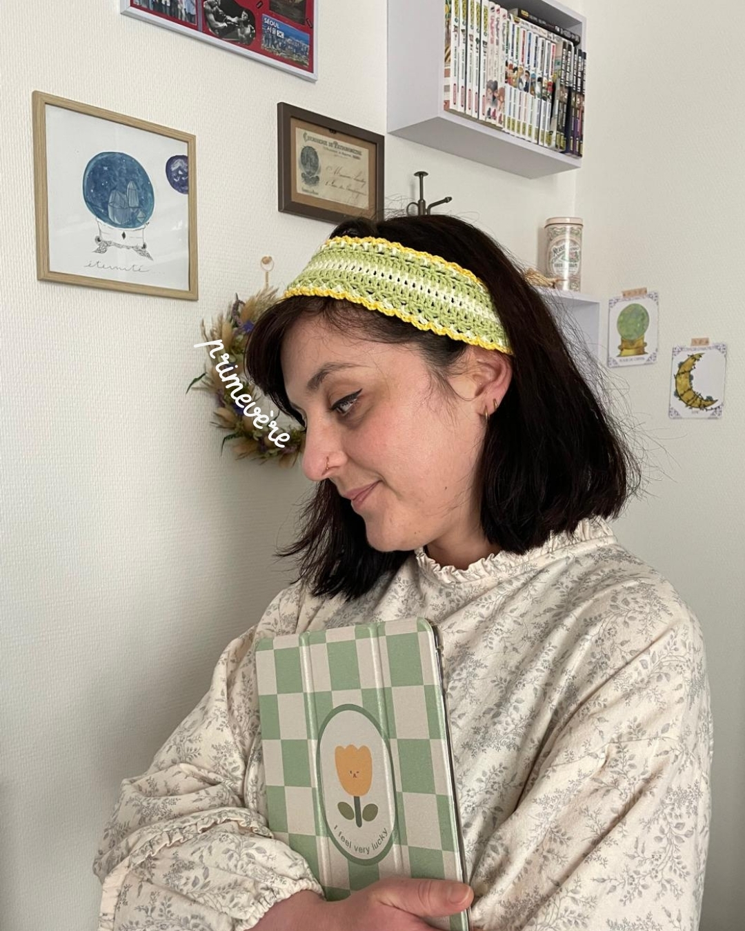Bandeau cheveux : primevère