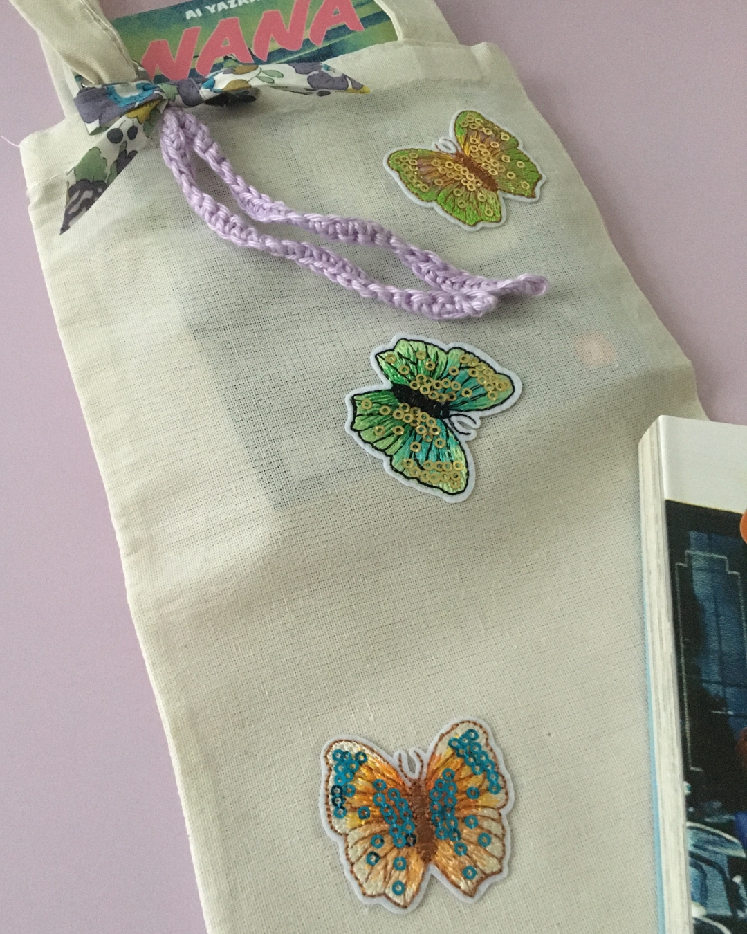 Mini tote-bag : piéride