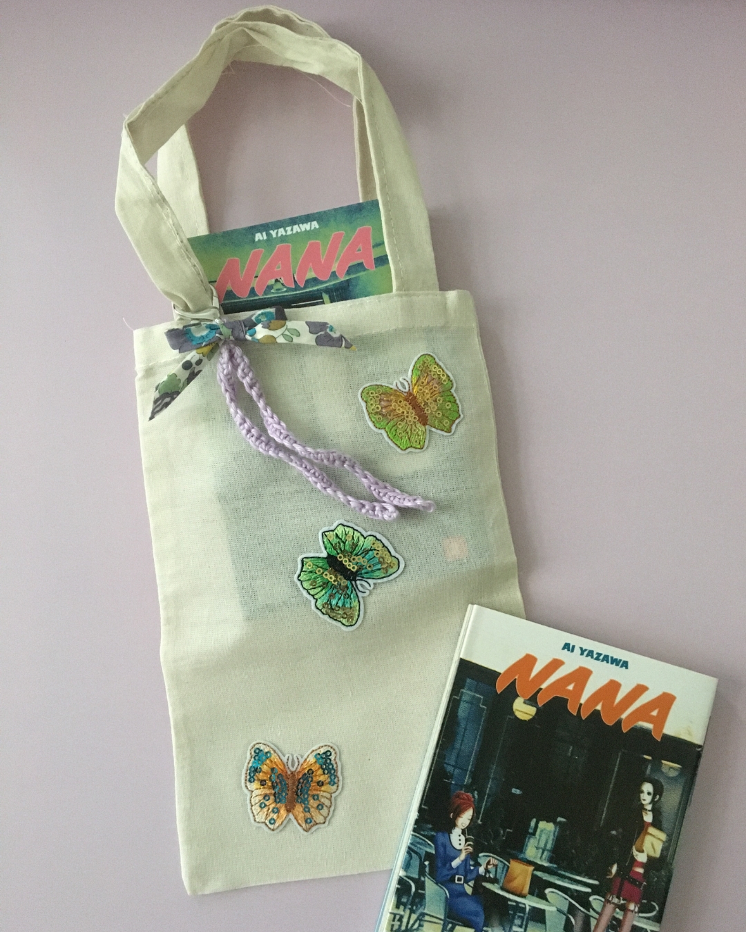 Mini tote-bag : piéride
