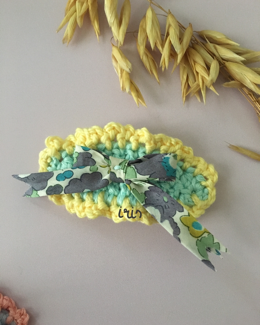 Pince à cheveux : iris