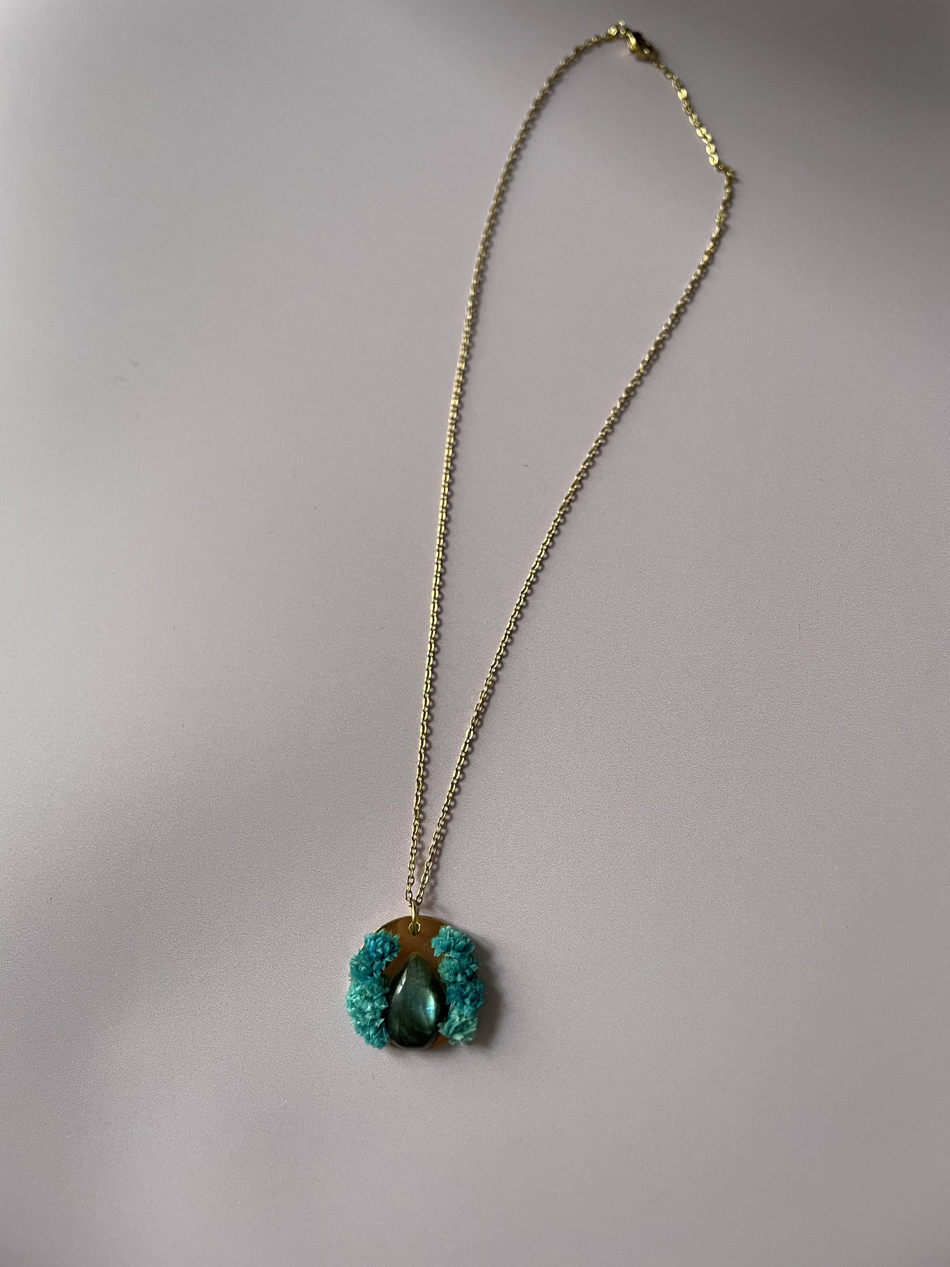 Collier LAGON : labradorite