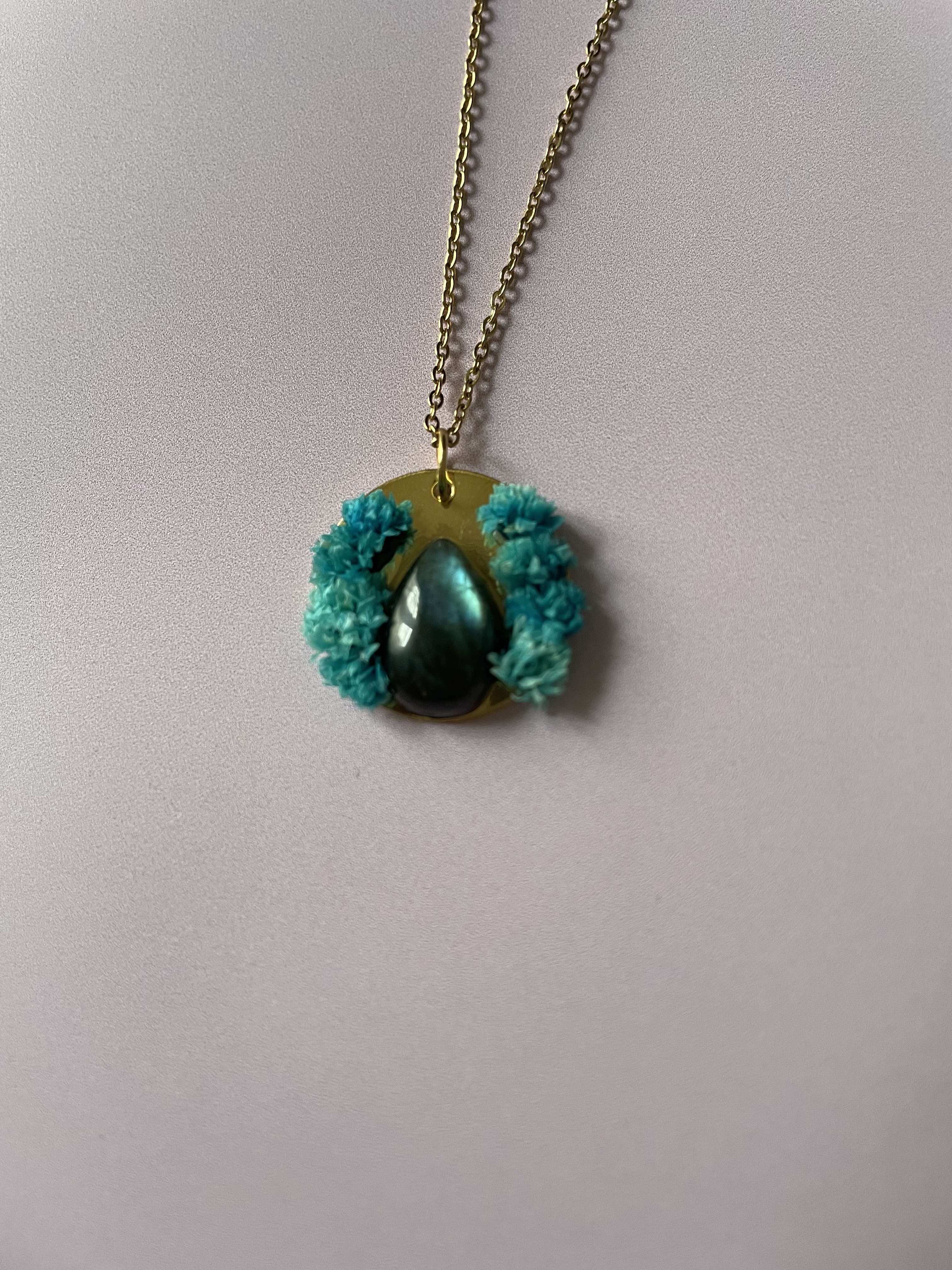 Collier LAGON : labradorite
