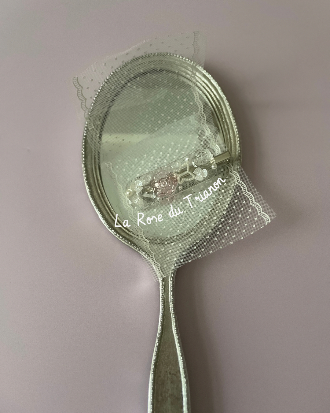 Pince à cheveux : La Rose du Trianon