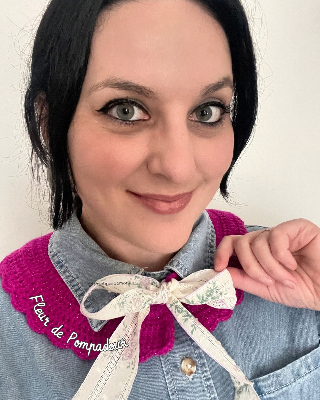 Col pailleté Fleur de Pompadour - à partir de 47€