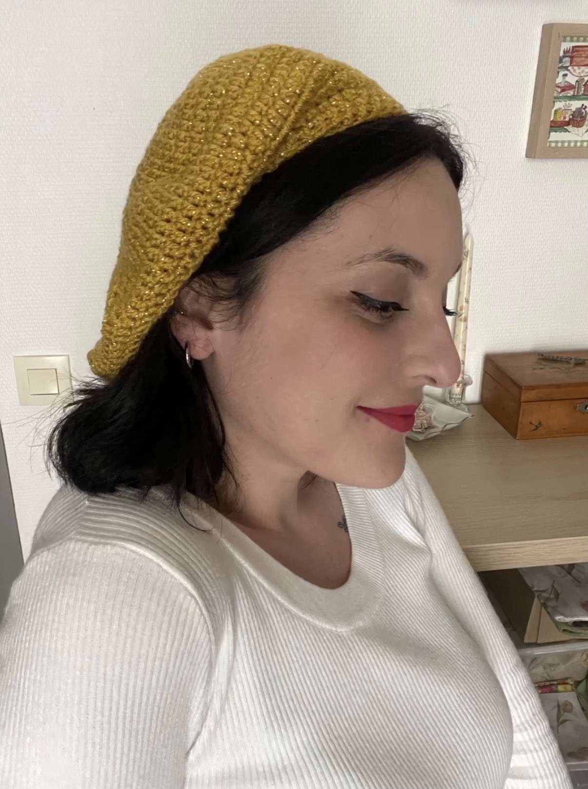 Béret Hiver pailleté - Pain d’épices