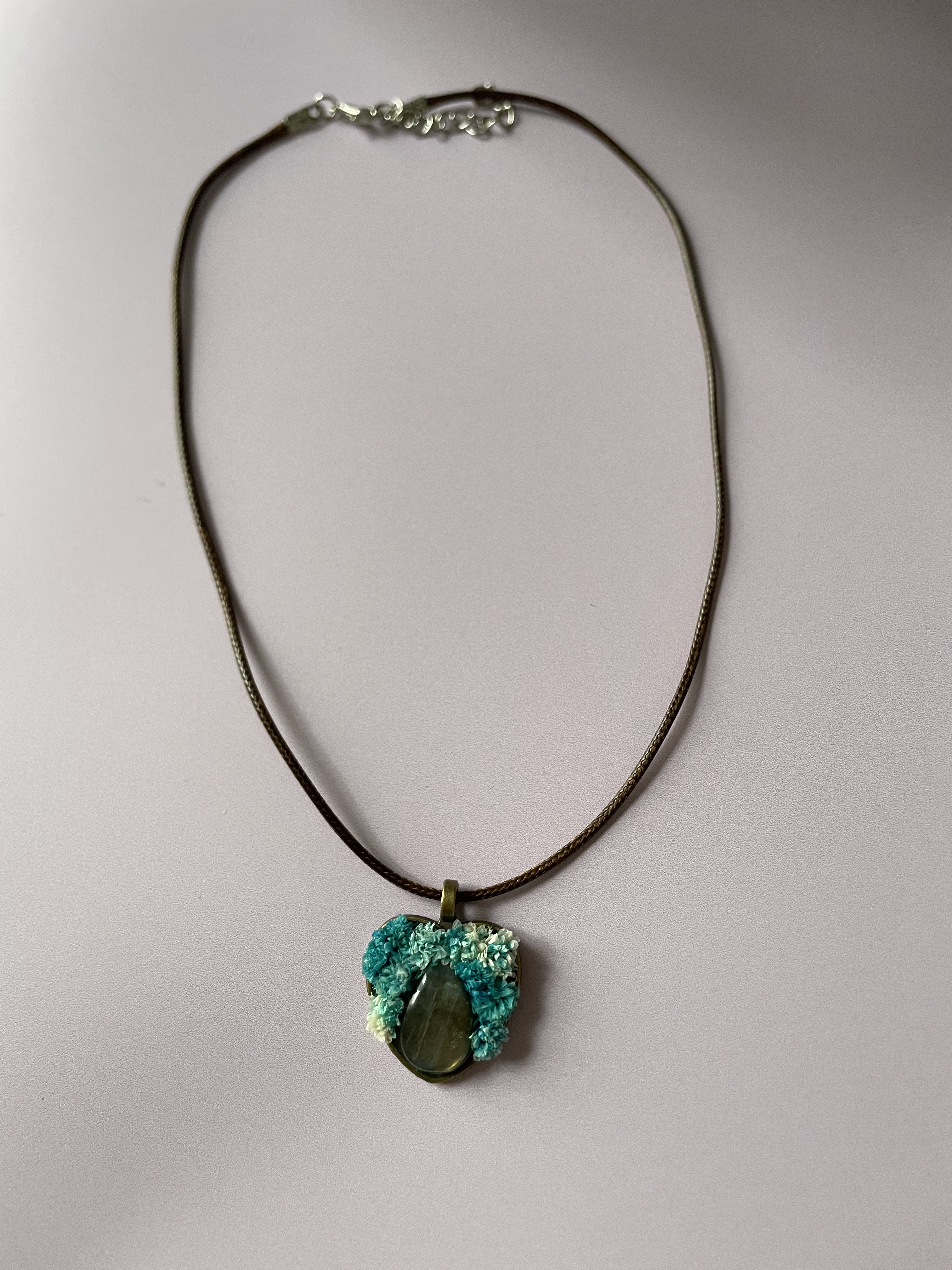 Collier COEUR D’ÉTÉ : labradorite