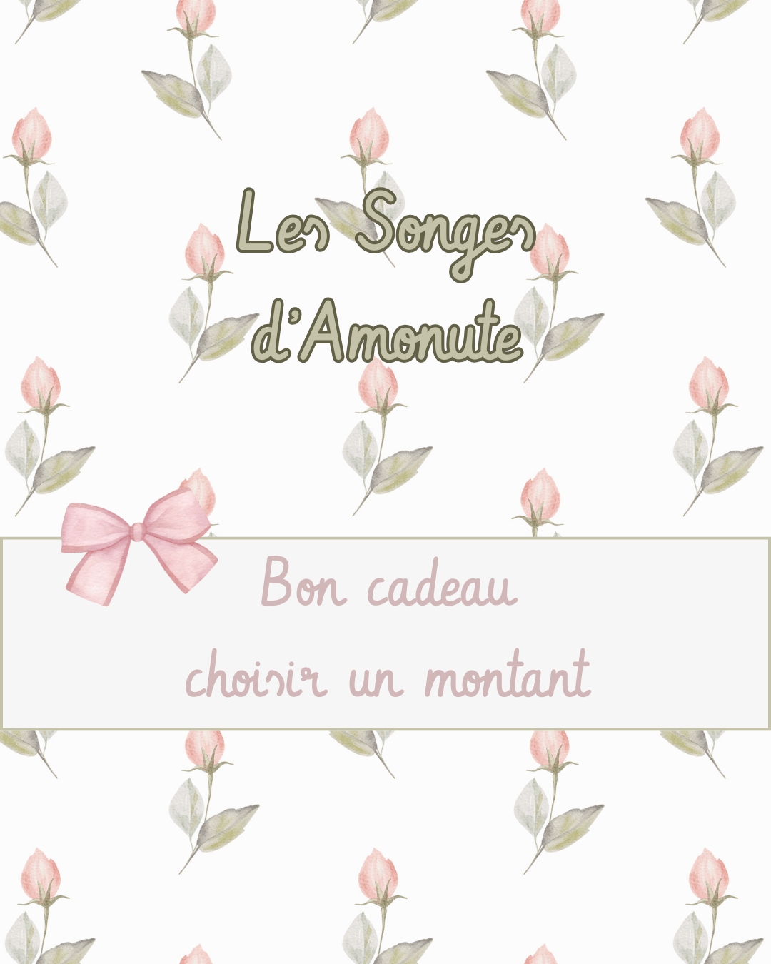 Bon cadeau - Choisir un montant