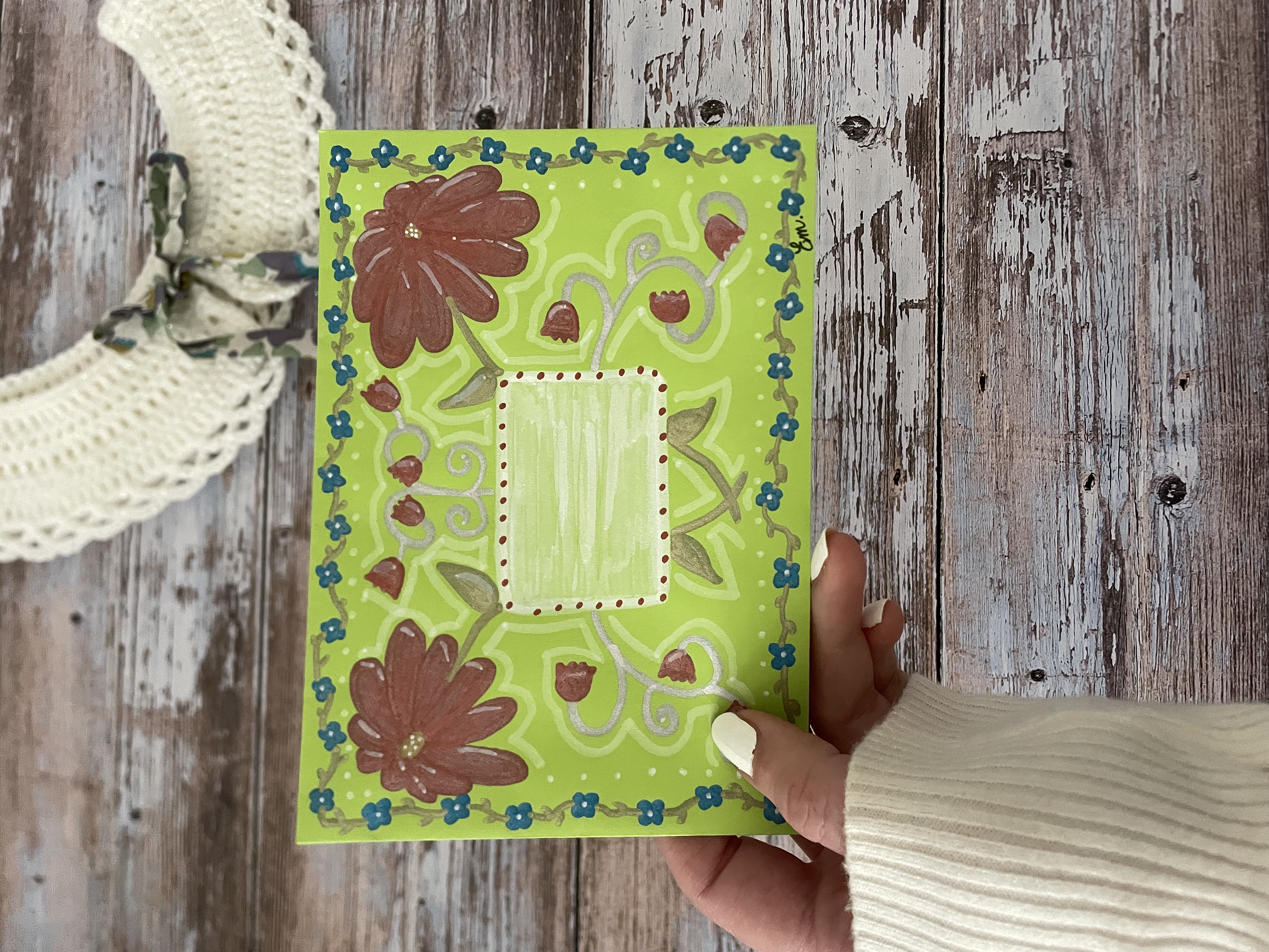 Enveloppe Fleurs d'hiver