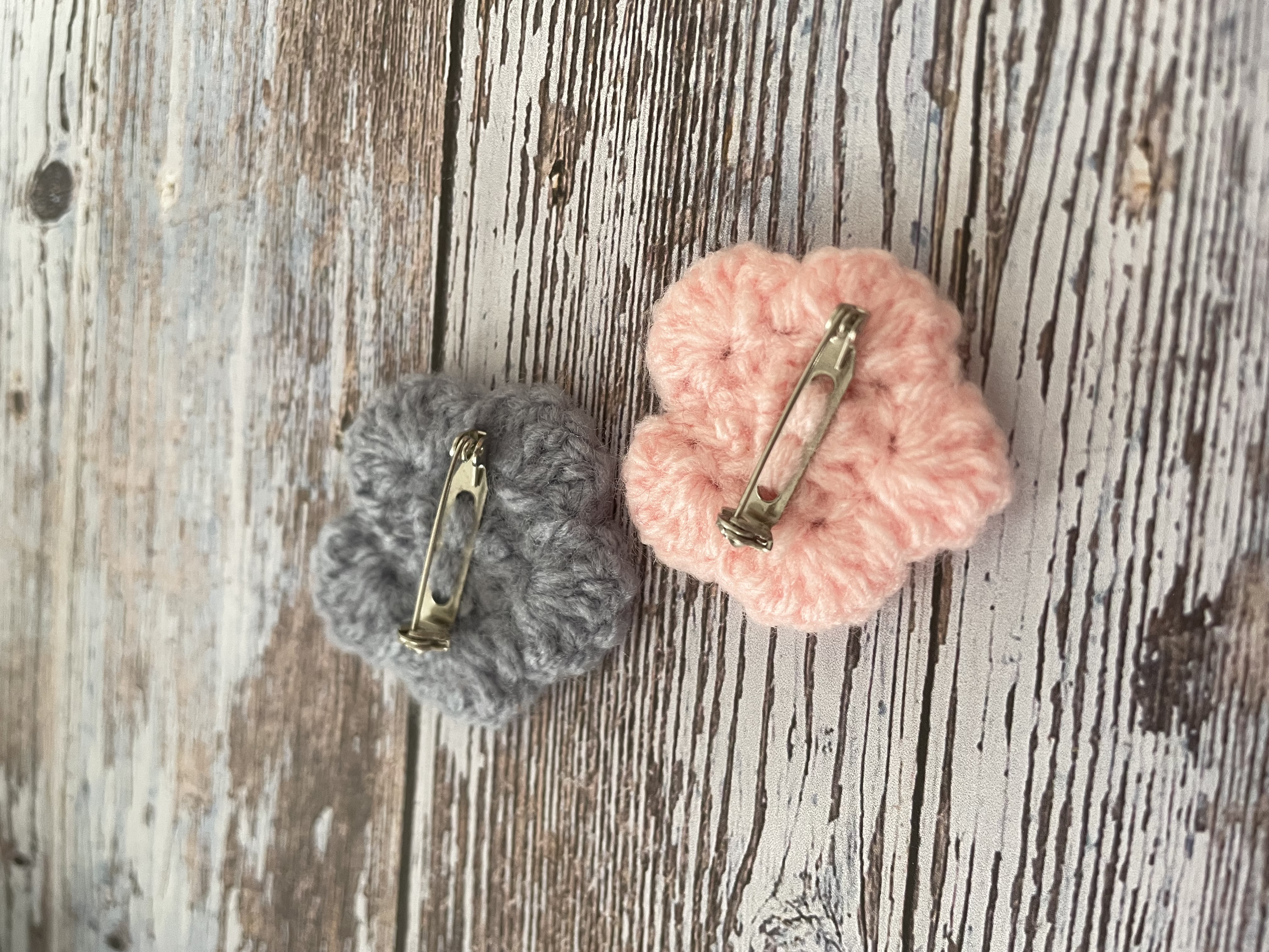 Broches fleurs : lavande & cerisier