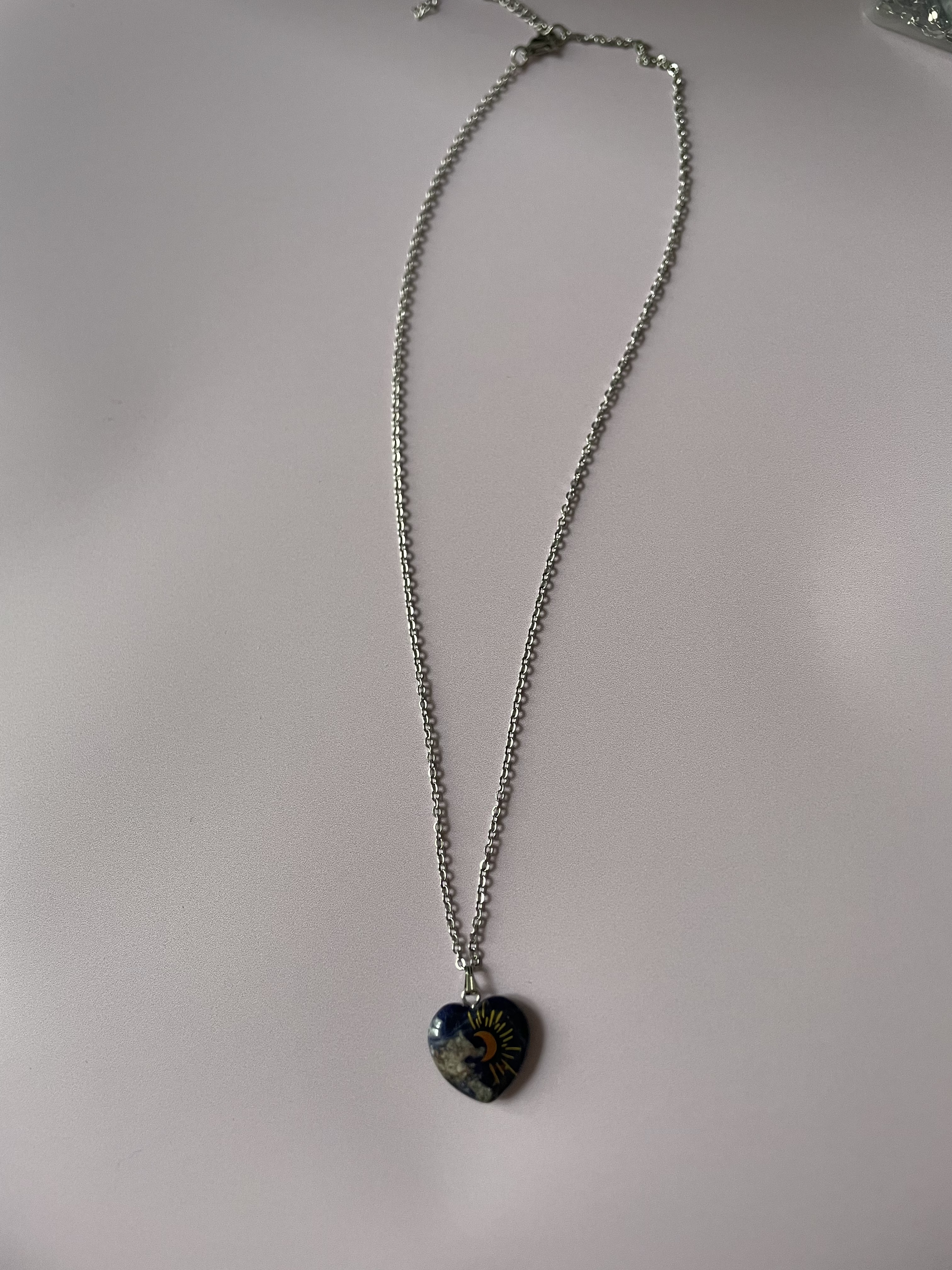 Collier COEUR : sodalite