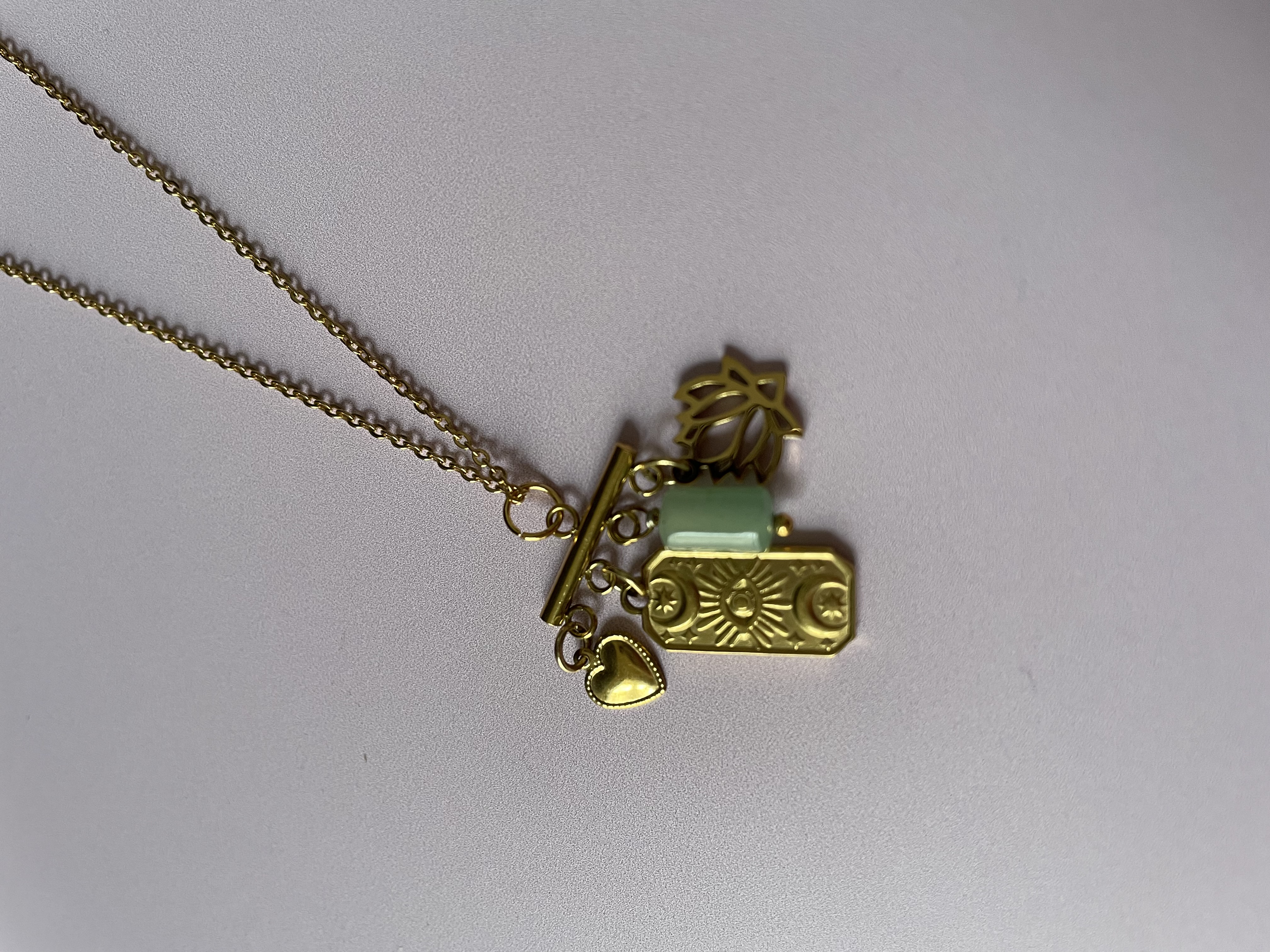 Collier COMBO : éveil & protection - aventurine verte