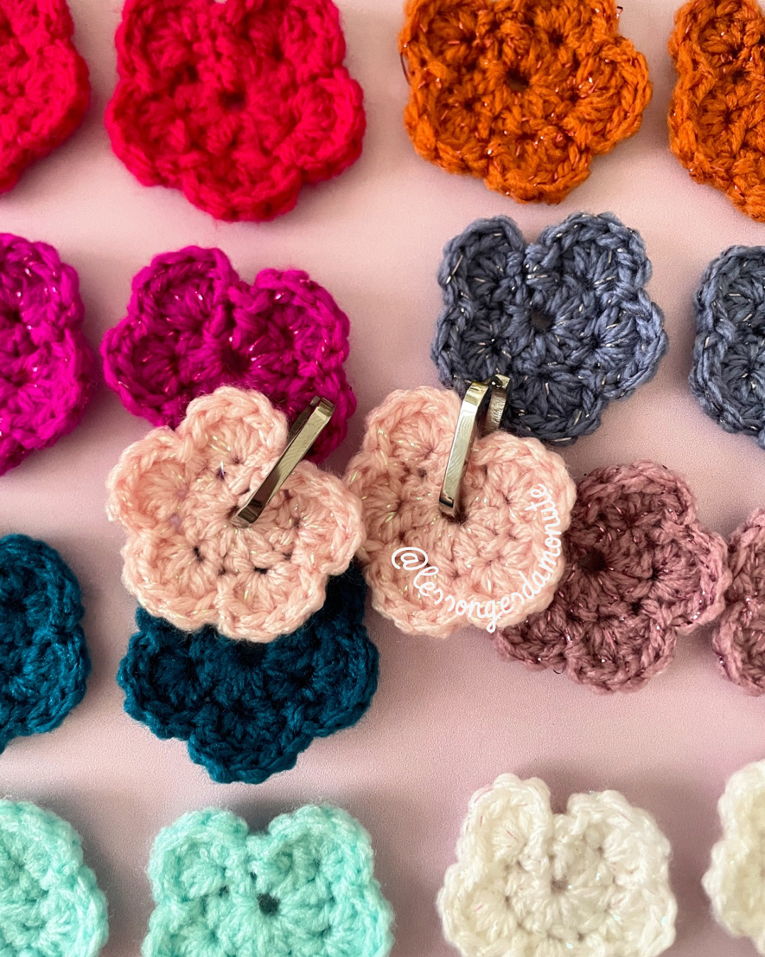 Boucles fleuries - sans créoles