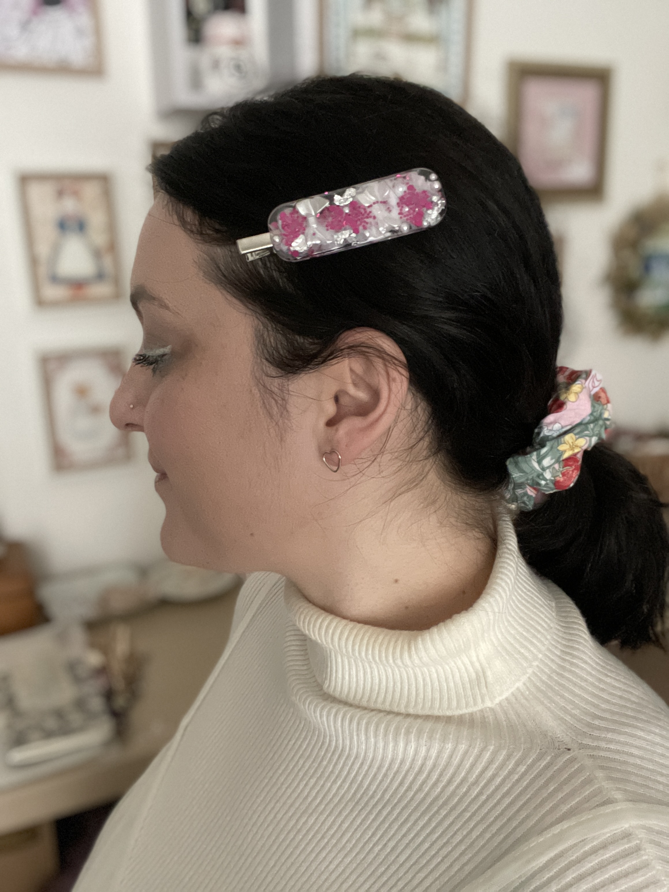 Pince à cheveux : Poésie perlée